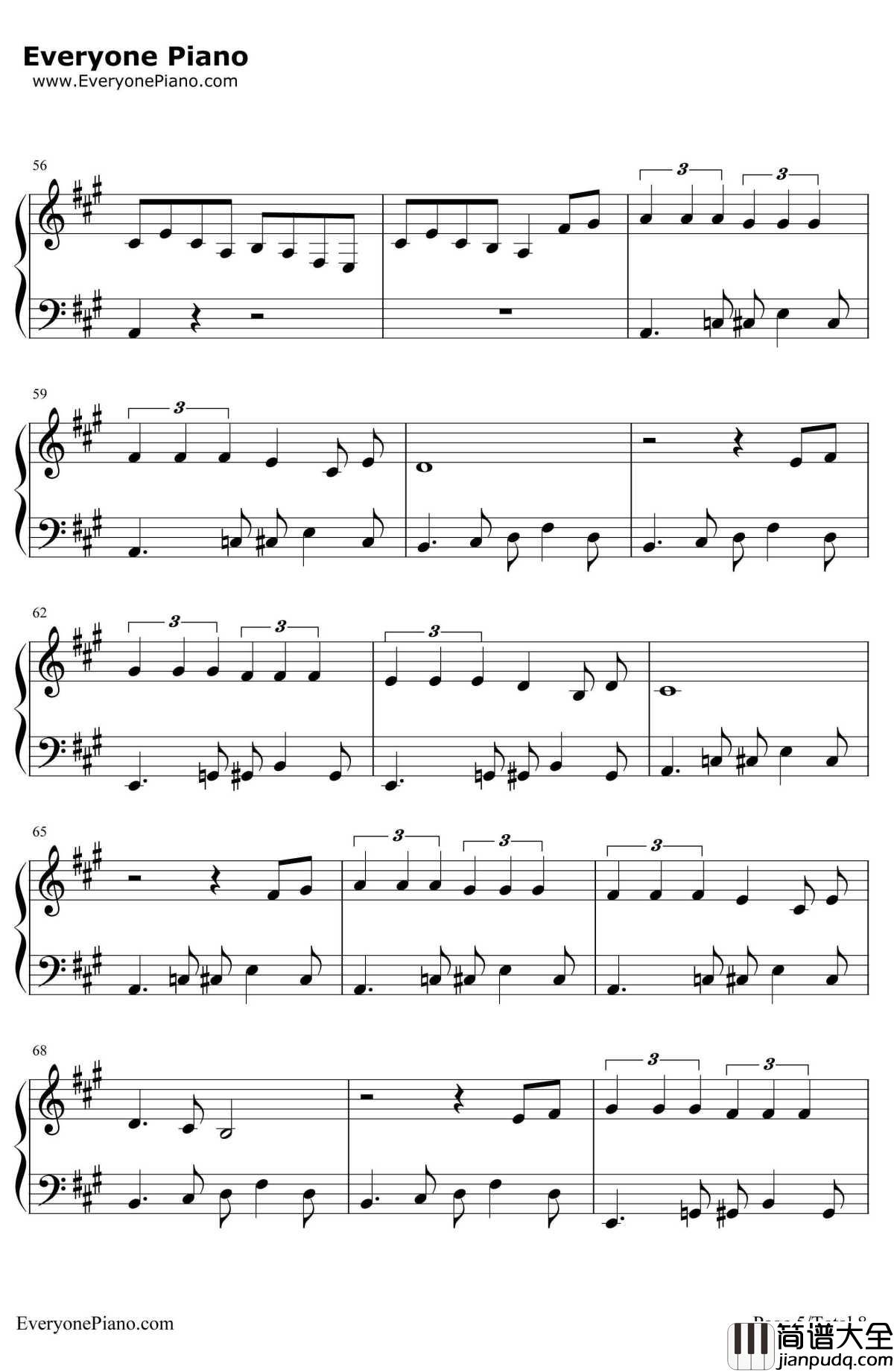 All_About_That_Bass钢琴谱_Meghan_Trainor