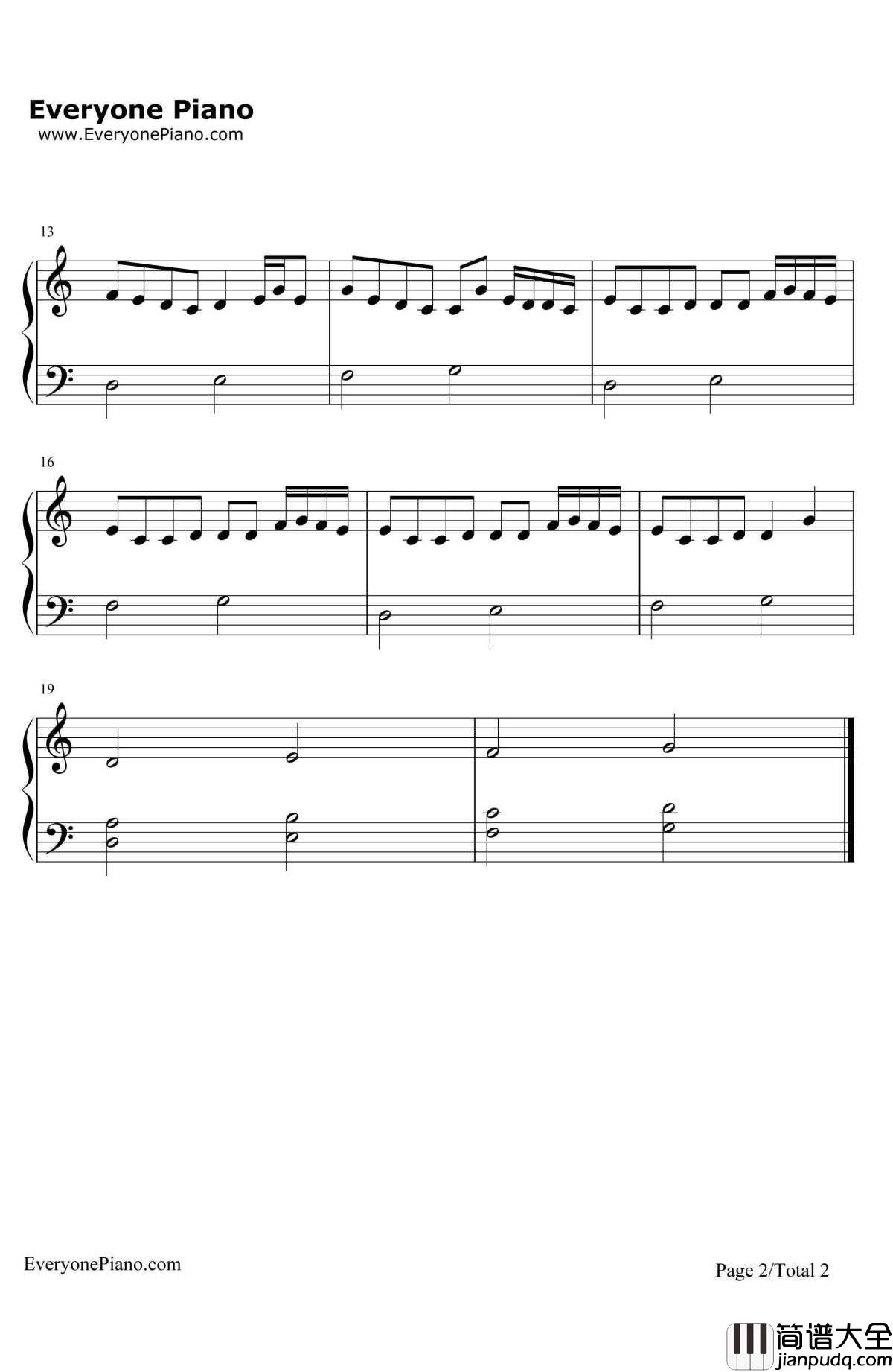 Work简单版钢琴谱_Rihanna