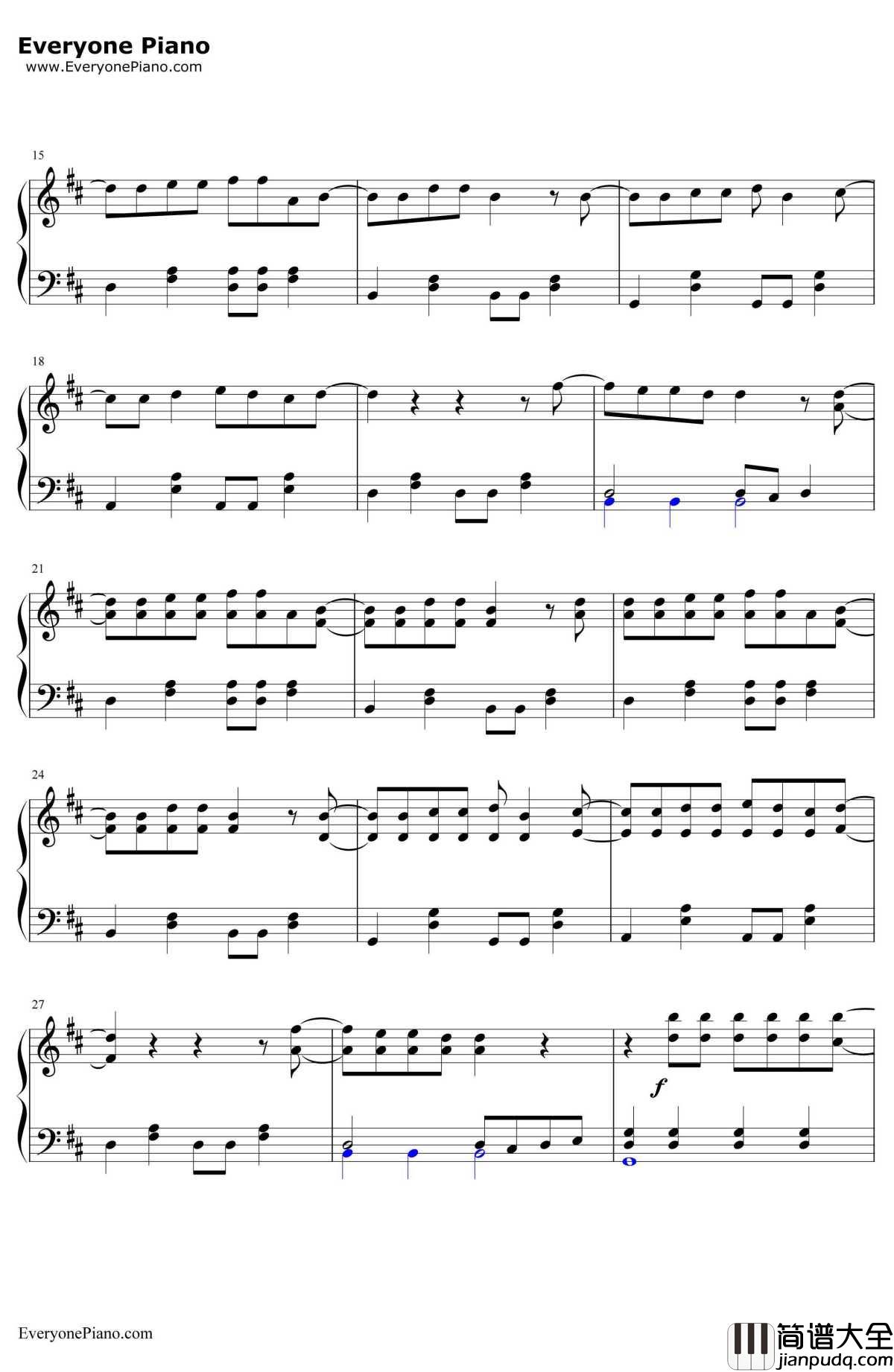 恋するフォーチュンクッキー（恋爱的幸运饼干）钢琴谱_AKB48