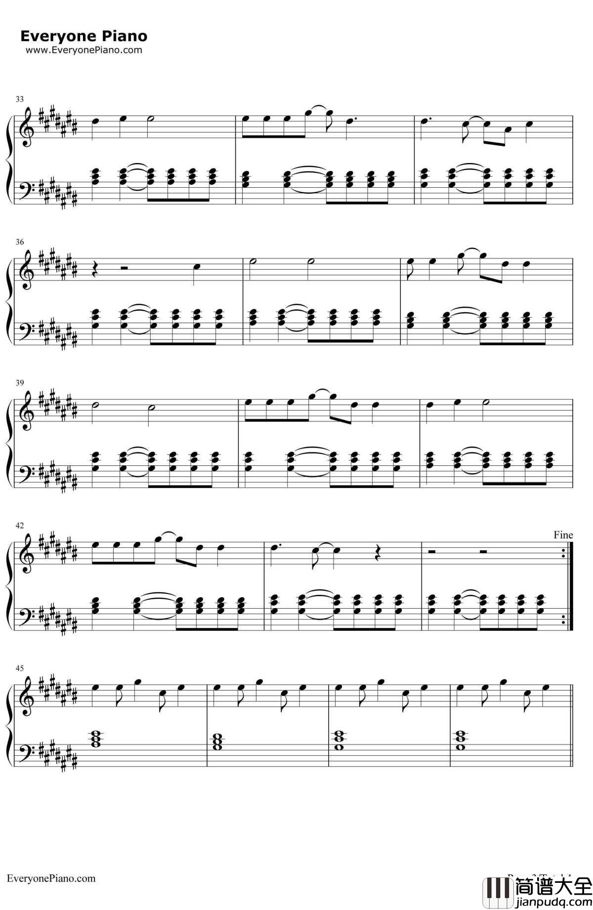 Riptide钢琴谱_Vance_Joy