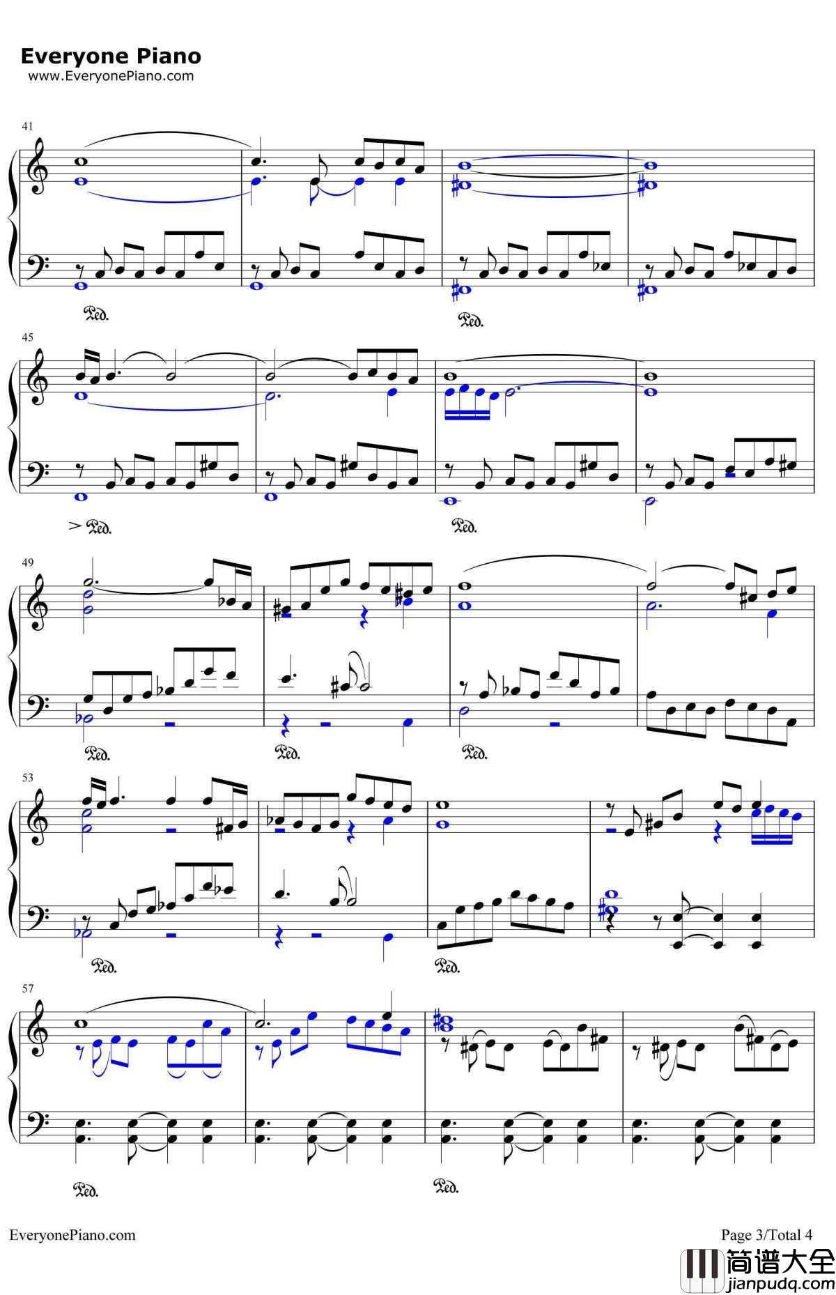 自由探戈钢琴谱_皮亚佐拉（AstorPiazzolla）_Libertango_皮亚佐拉