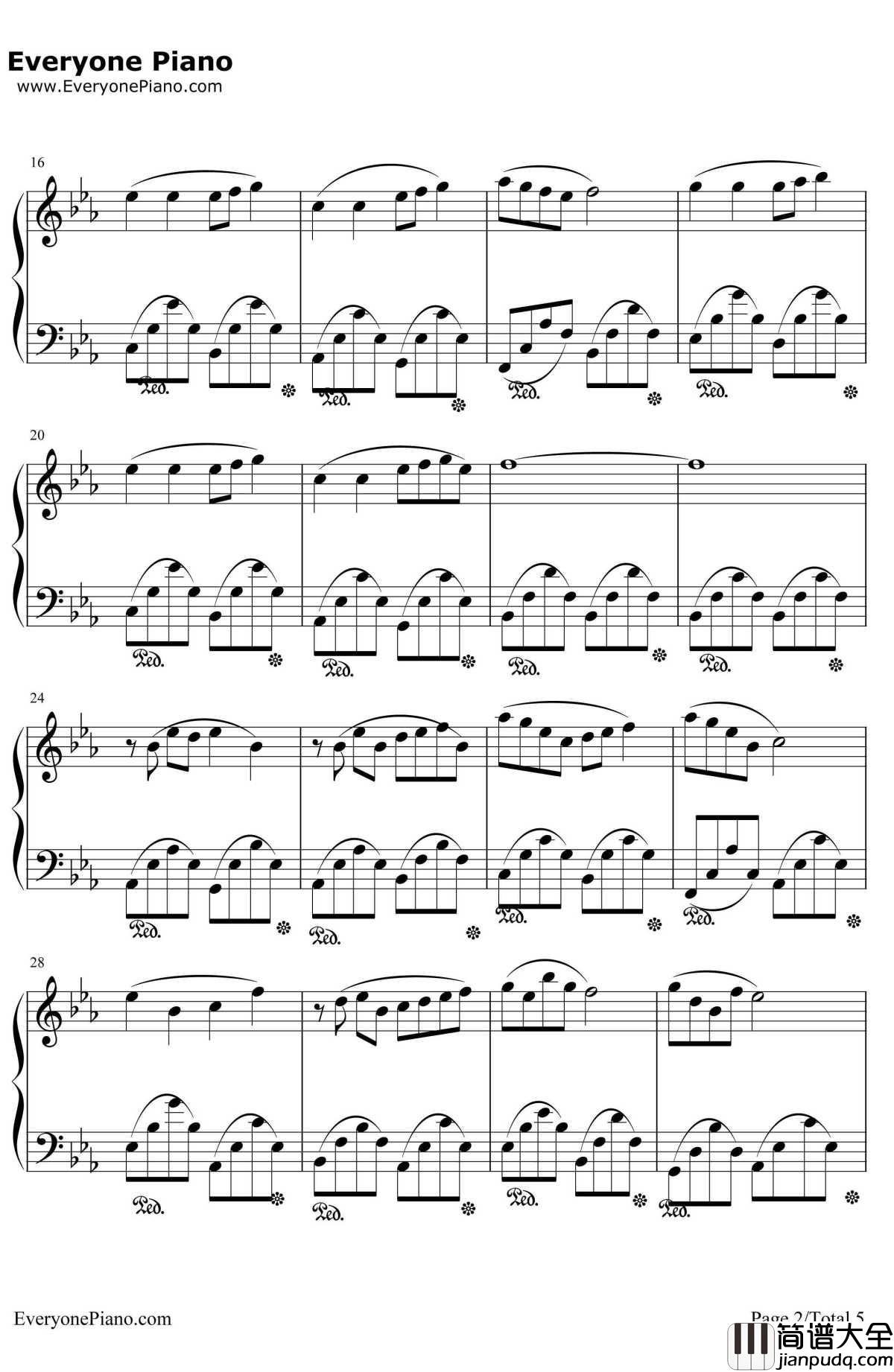 山溪MountainStream钢琴谱_班得瑞_班得瑞_春野_