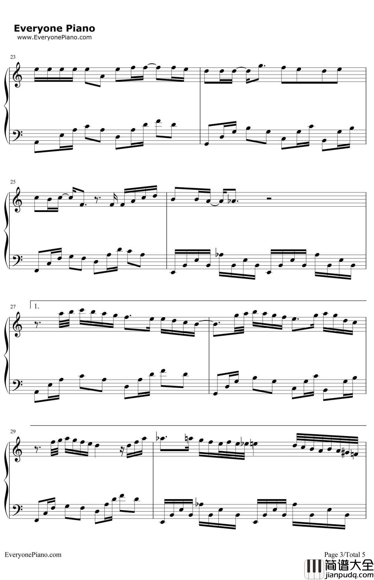 放生钢琴谱__范逸臣