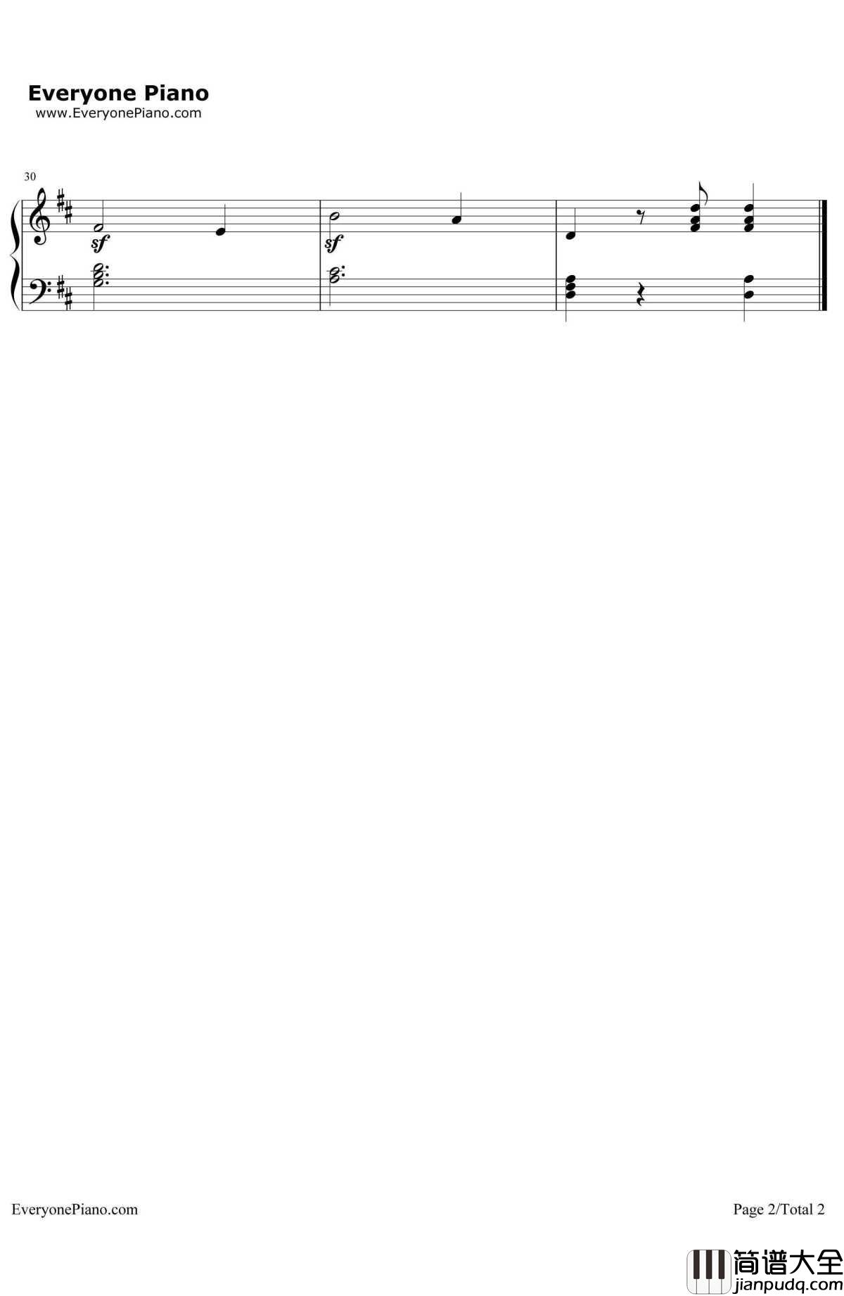 蓝色多瑙河钢琴谱_小约翰·施特劳斯