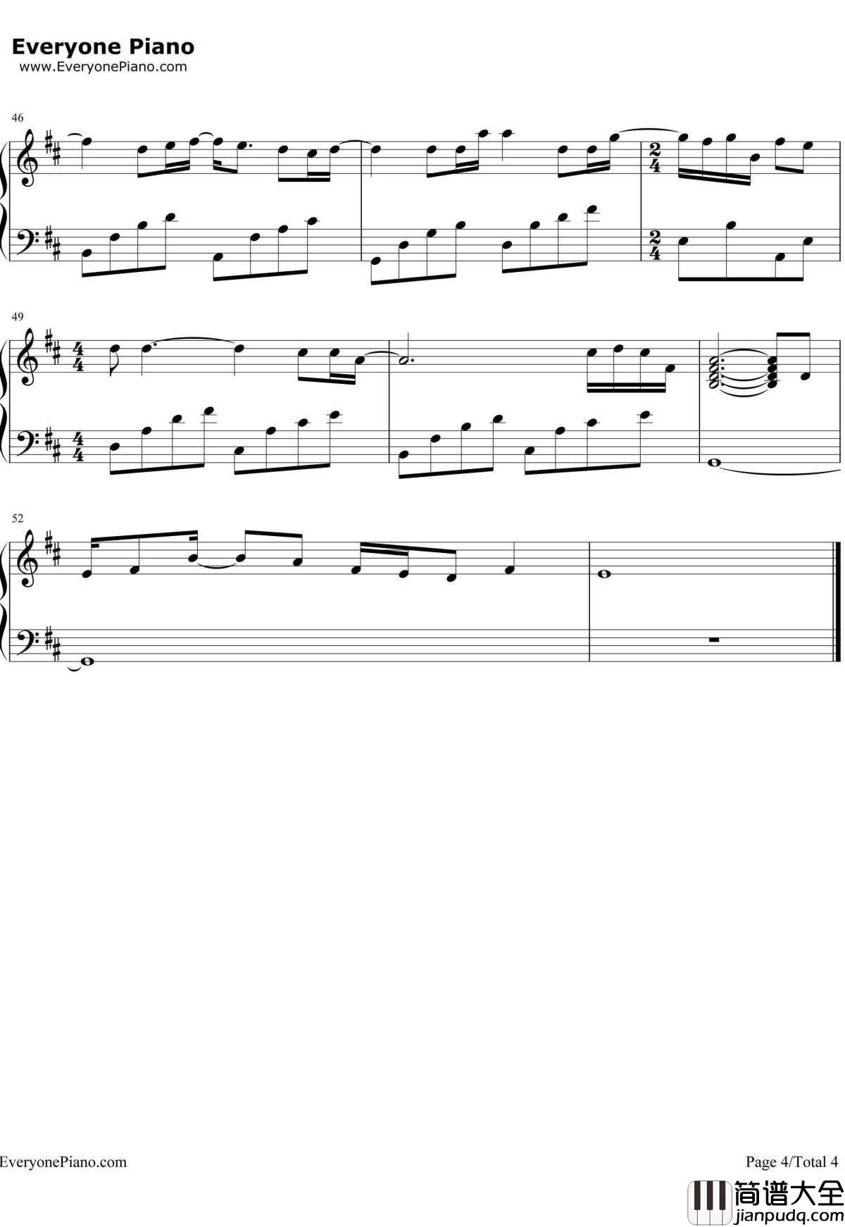 忽然之间钢琴谱_莫文蔚