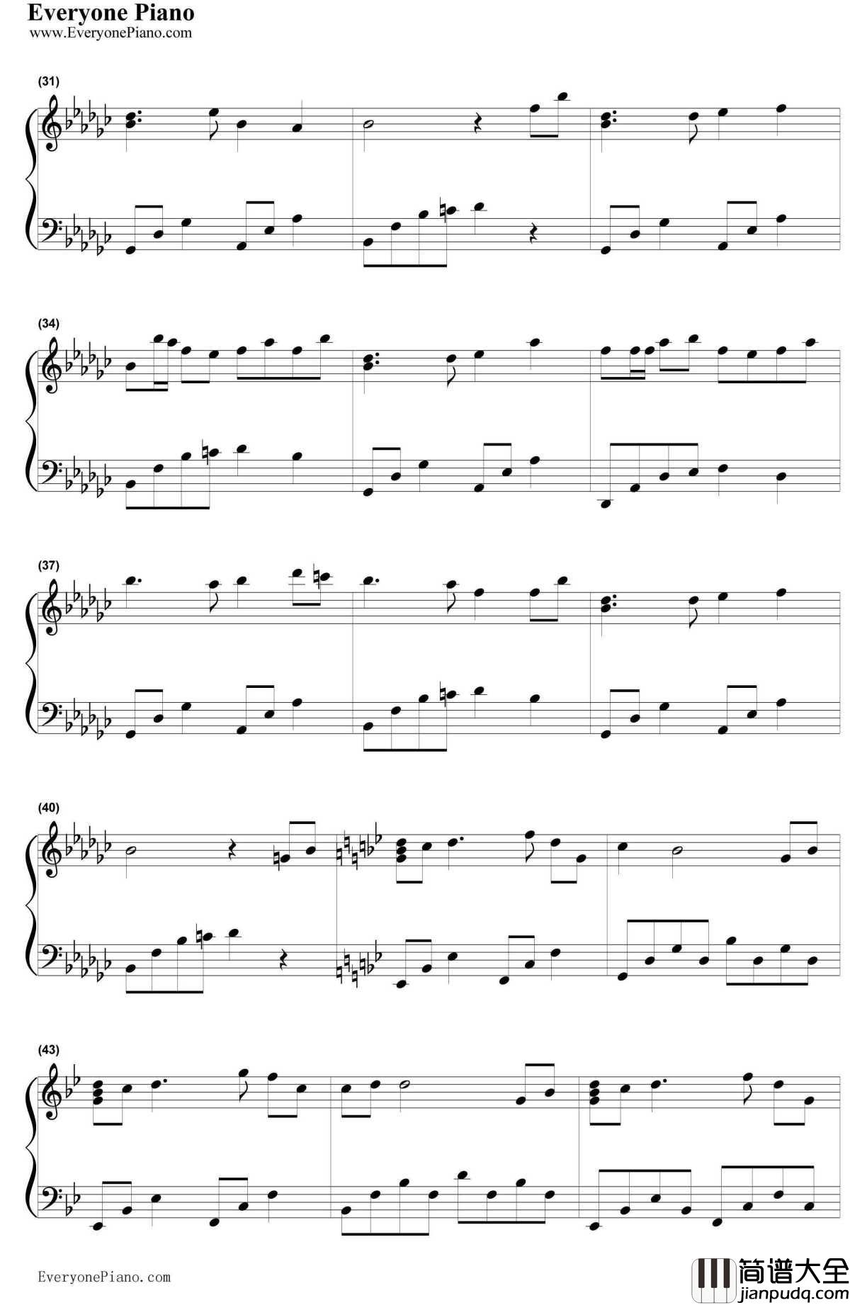 风居住的街道纯钢琴曲钢琴谱_矶村由纪子_风居住的街道纯钢琴曲