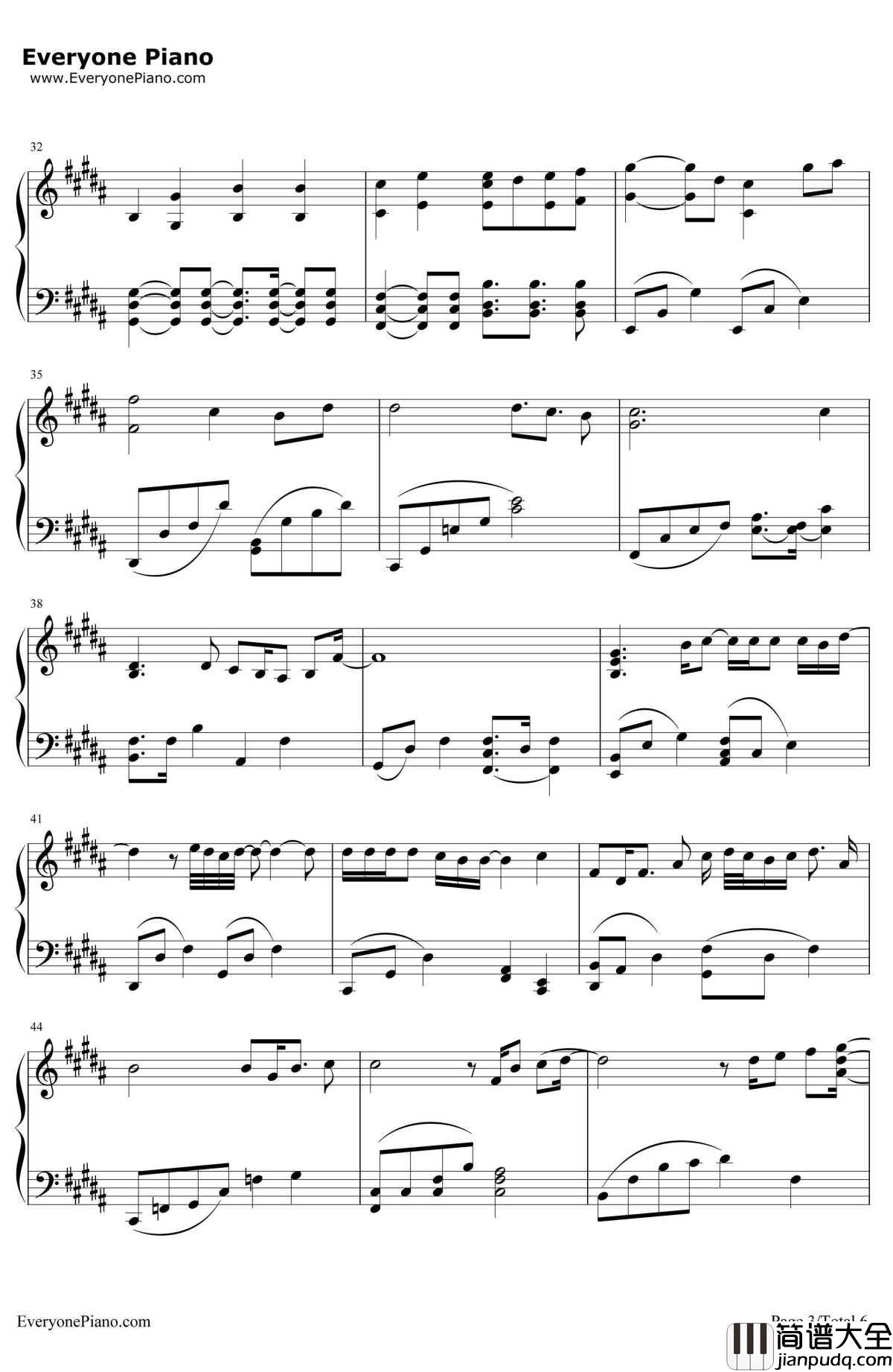 Don't_Say_Goodbye钢琴谱__东方神起