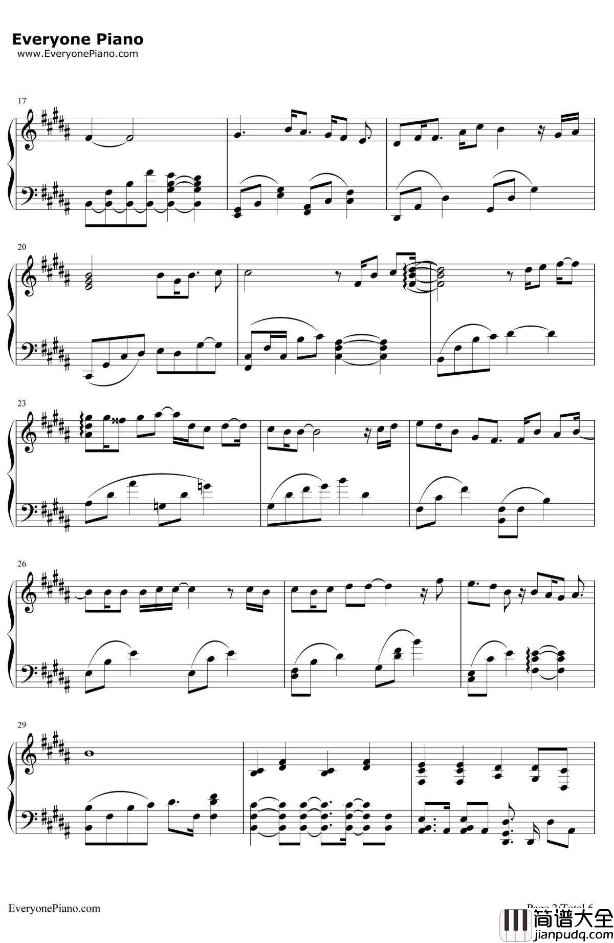 Don't_Say_Goodbye钢琴谱__东方神起