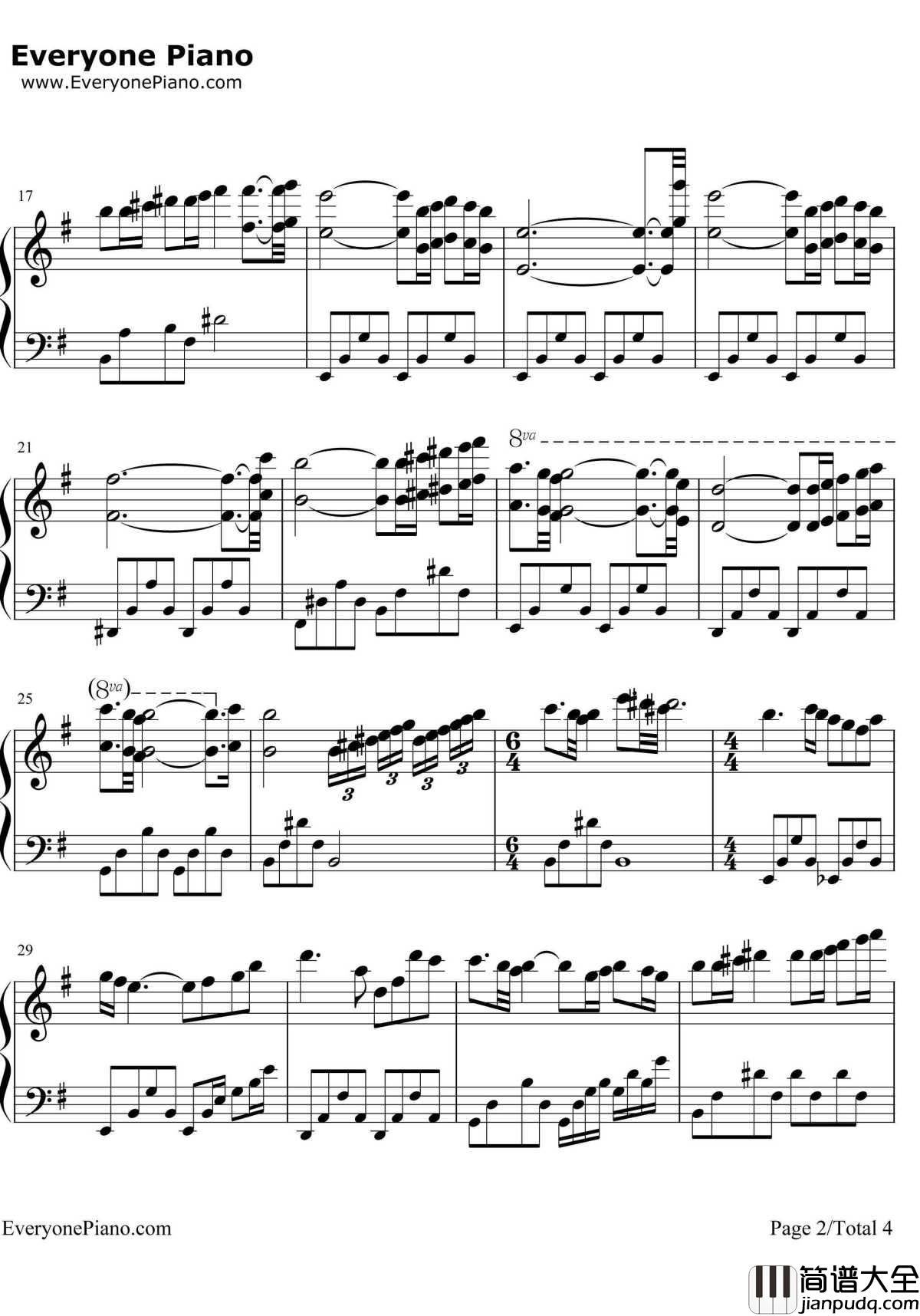 海边的祈祷钢琴谱_理查德•克莱德曼