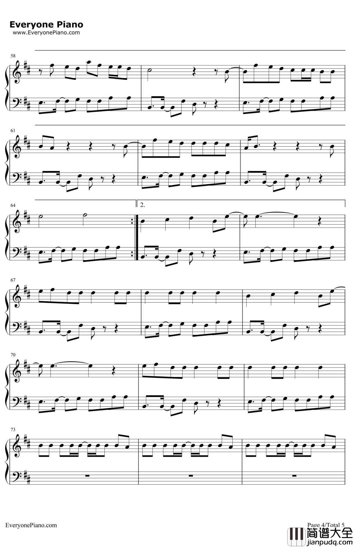 You_Don't_Know_Me钢琴谱_JaxJonesRaye