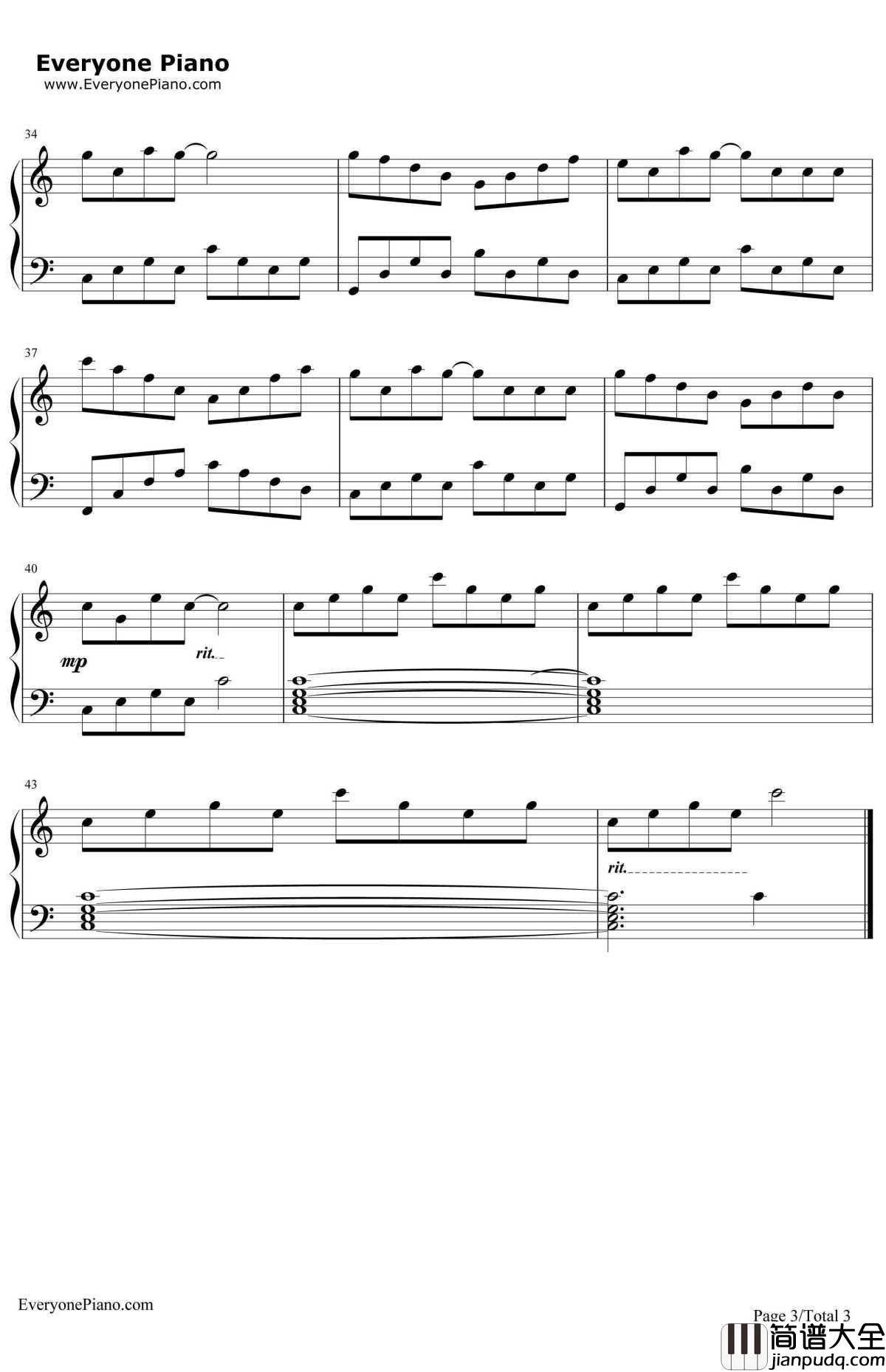 音乐盒舞者钢琴谱_理查德克莱德曼_MusicBoxDancer