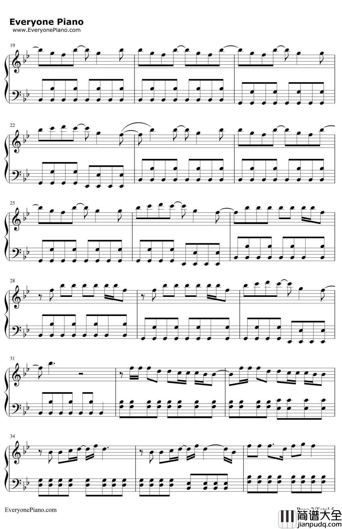 Roar(灵魂咆哮)钢琴谱_KatyPerry