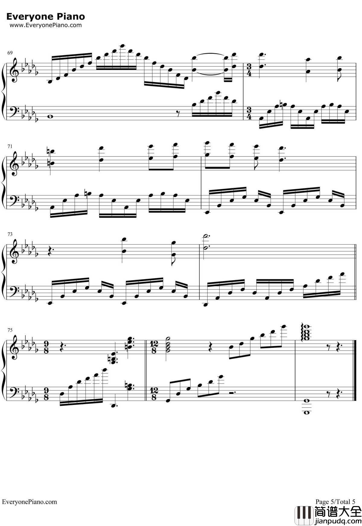 记忆MEMORY钢琴谱_理查德_克莱德曼