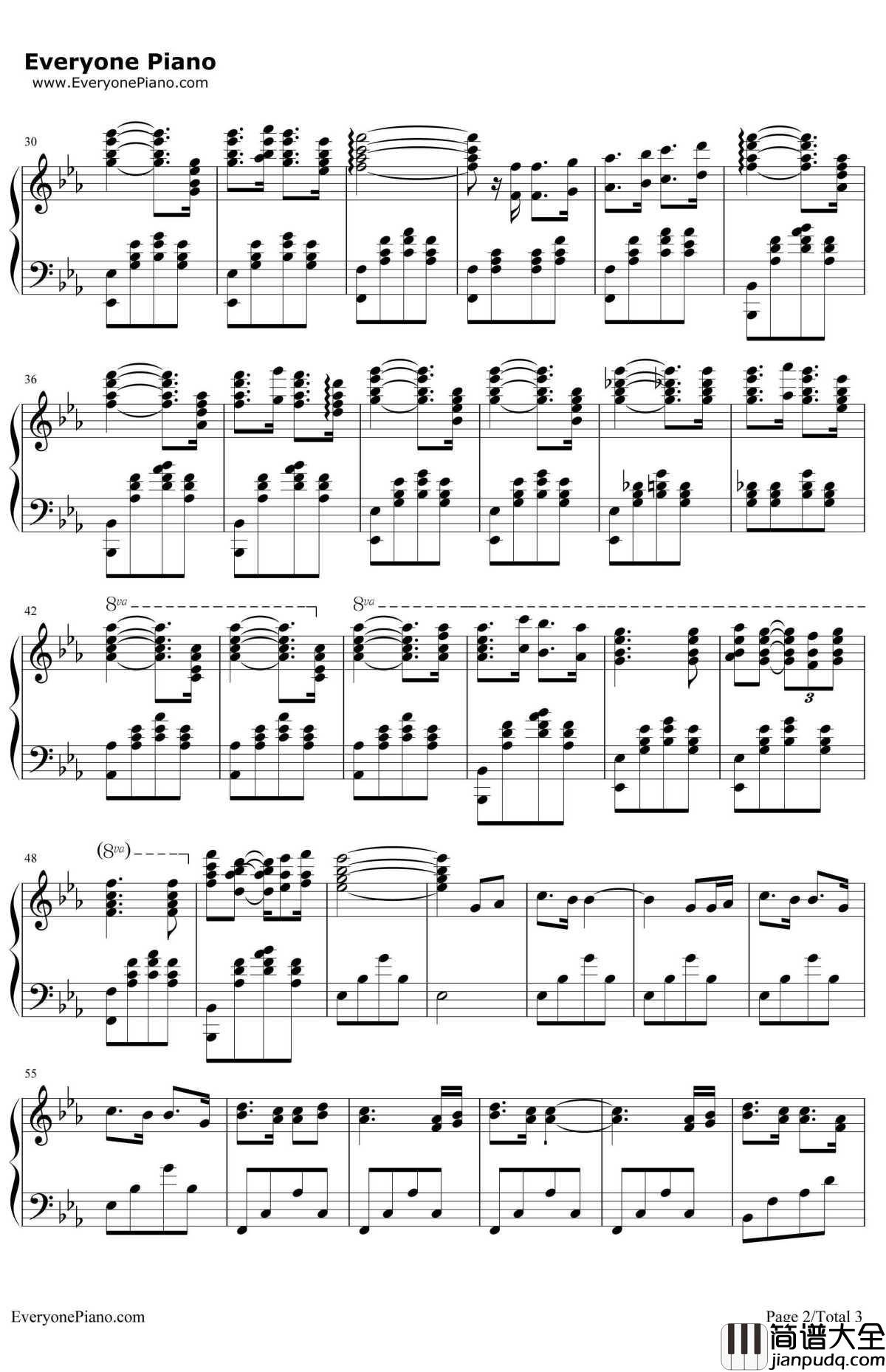 心的冲动钢琴谱_理查德•克莱德曼