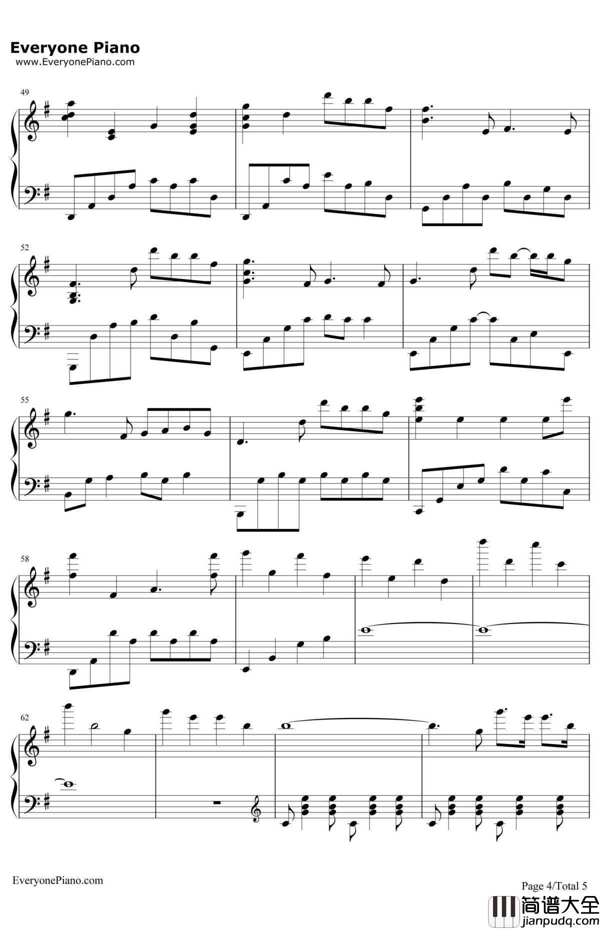 Your_Autumn_Scene钢琴谱_李闰珉_Yiruma