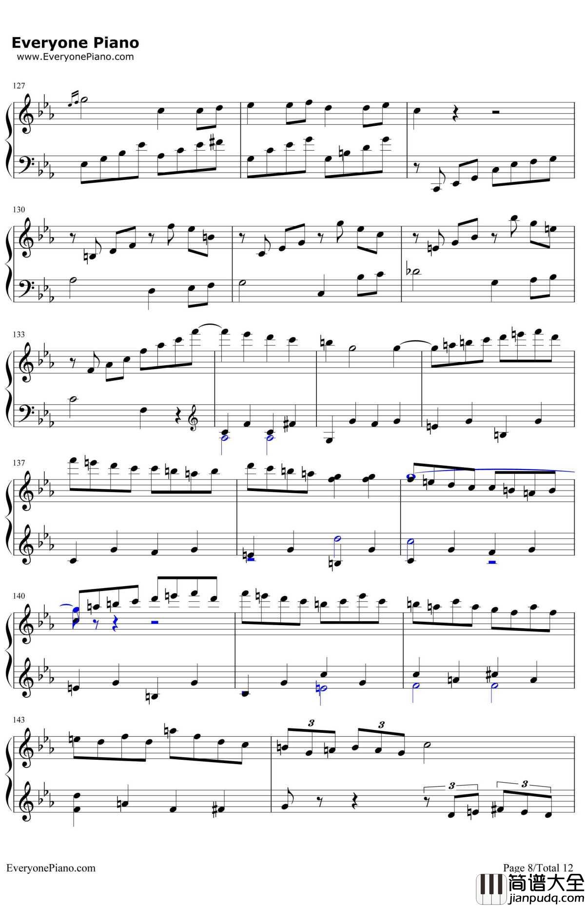 悲怆钢琴谱_贝多芬_贝多芬_c小调第八钢琴奏鸣曲第三乐章