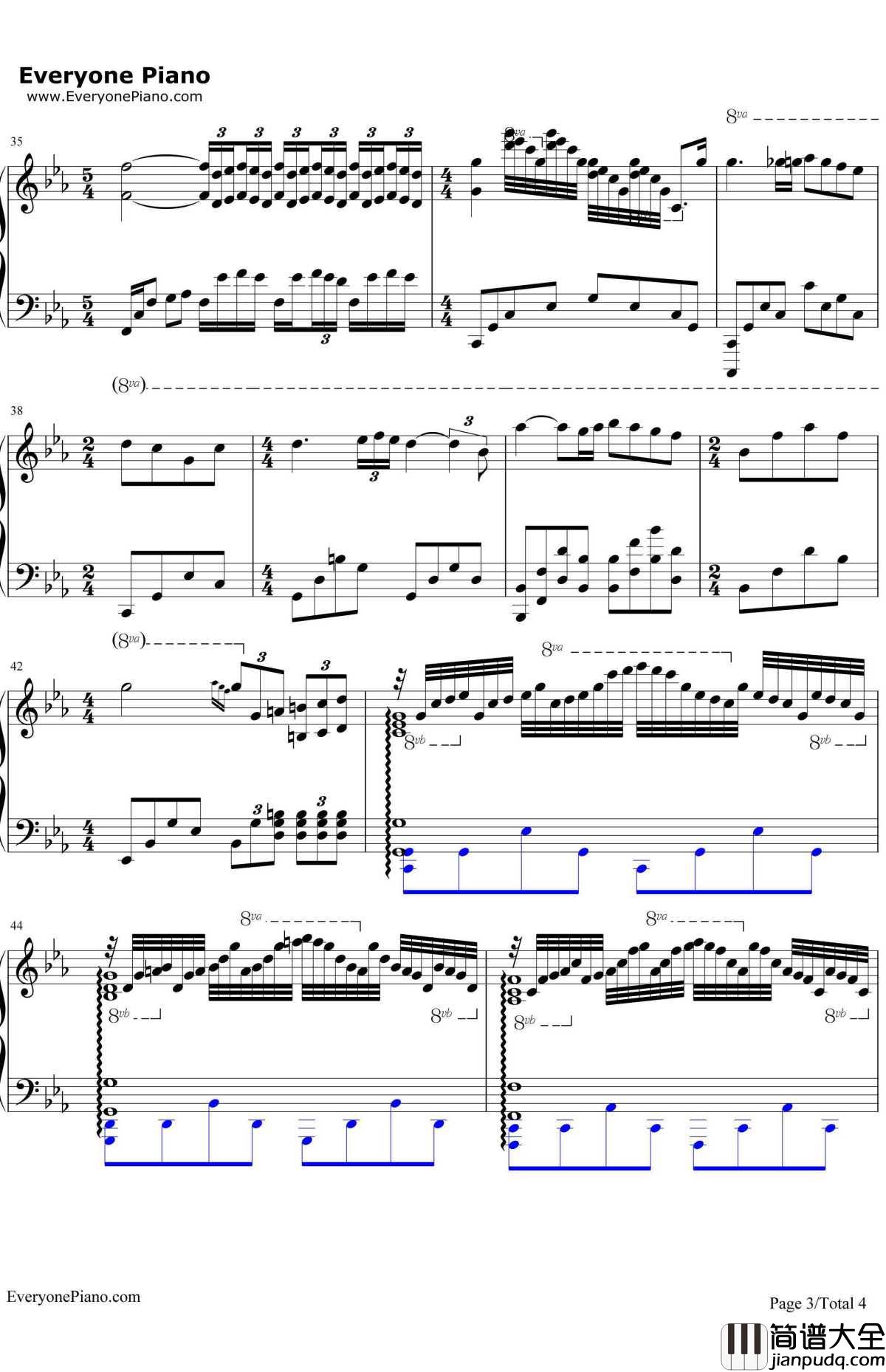 爱的协奏曲钢琴谱_理查德.克莱德曼_理查德.克莱德曼版本