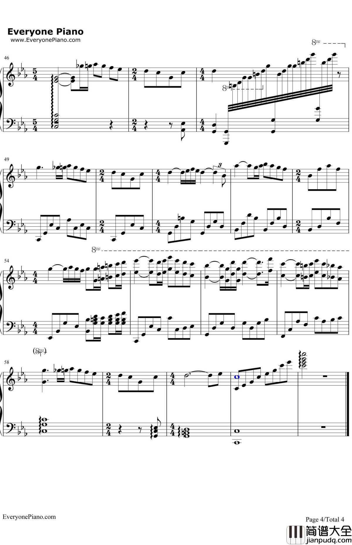 爱的协奏曲钢琴谱_理查德.克莱德曼_理查德.克莱德曼版本