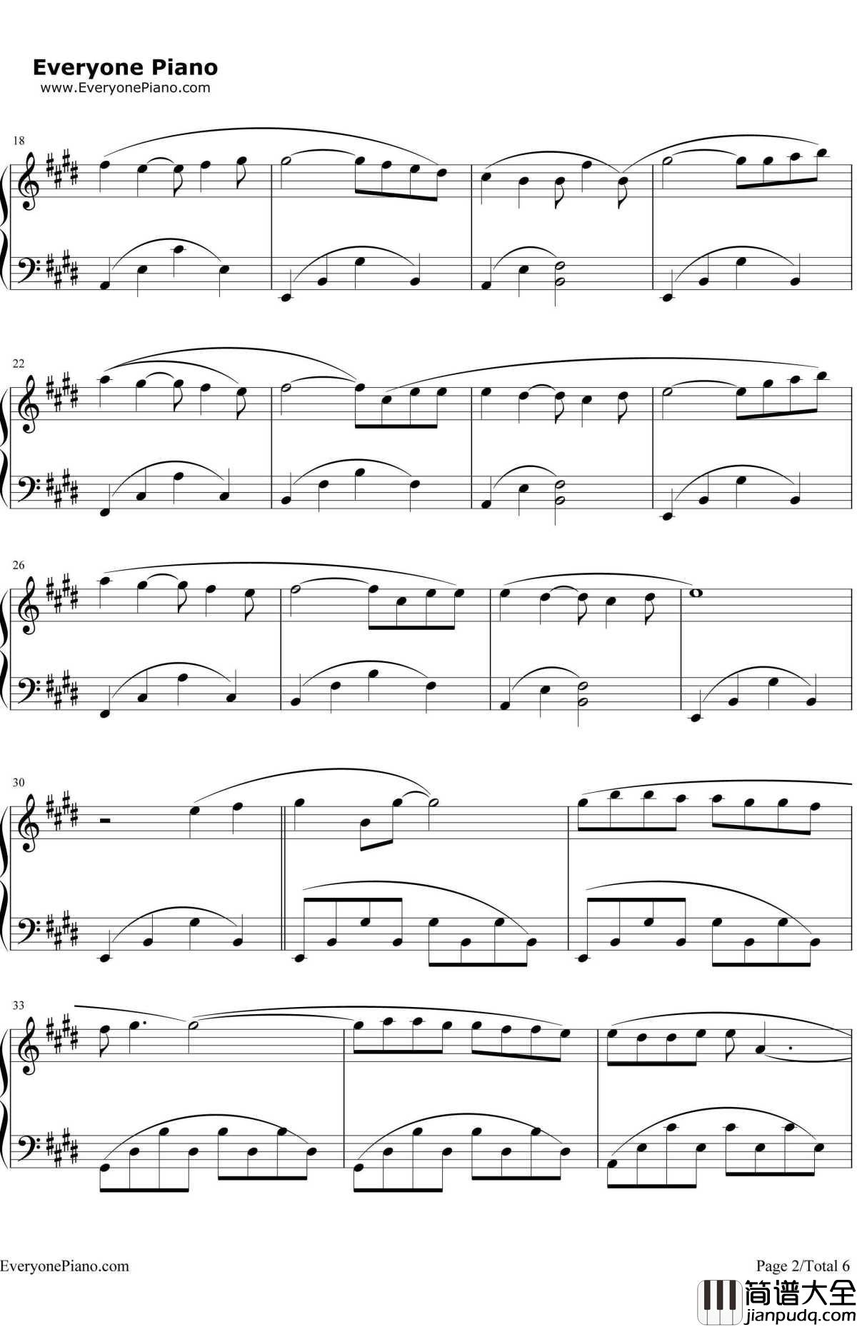 午后的出发钢琴谱_理查德.克莱德曼_午后的旅行