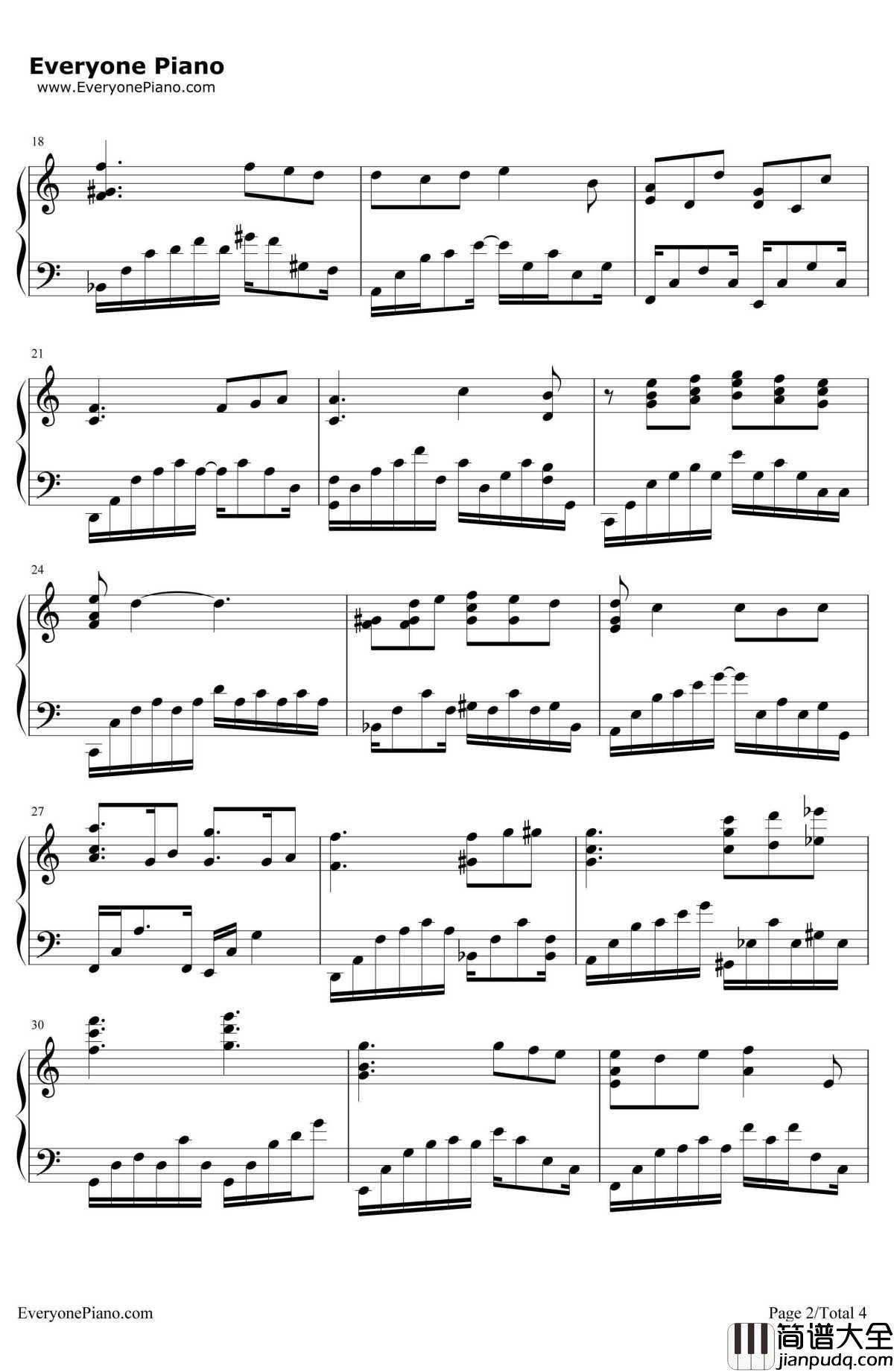 Small_Steps碎步钢琴谱_Yiruma__绿洲_