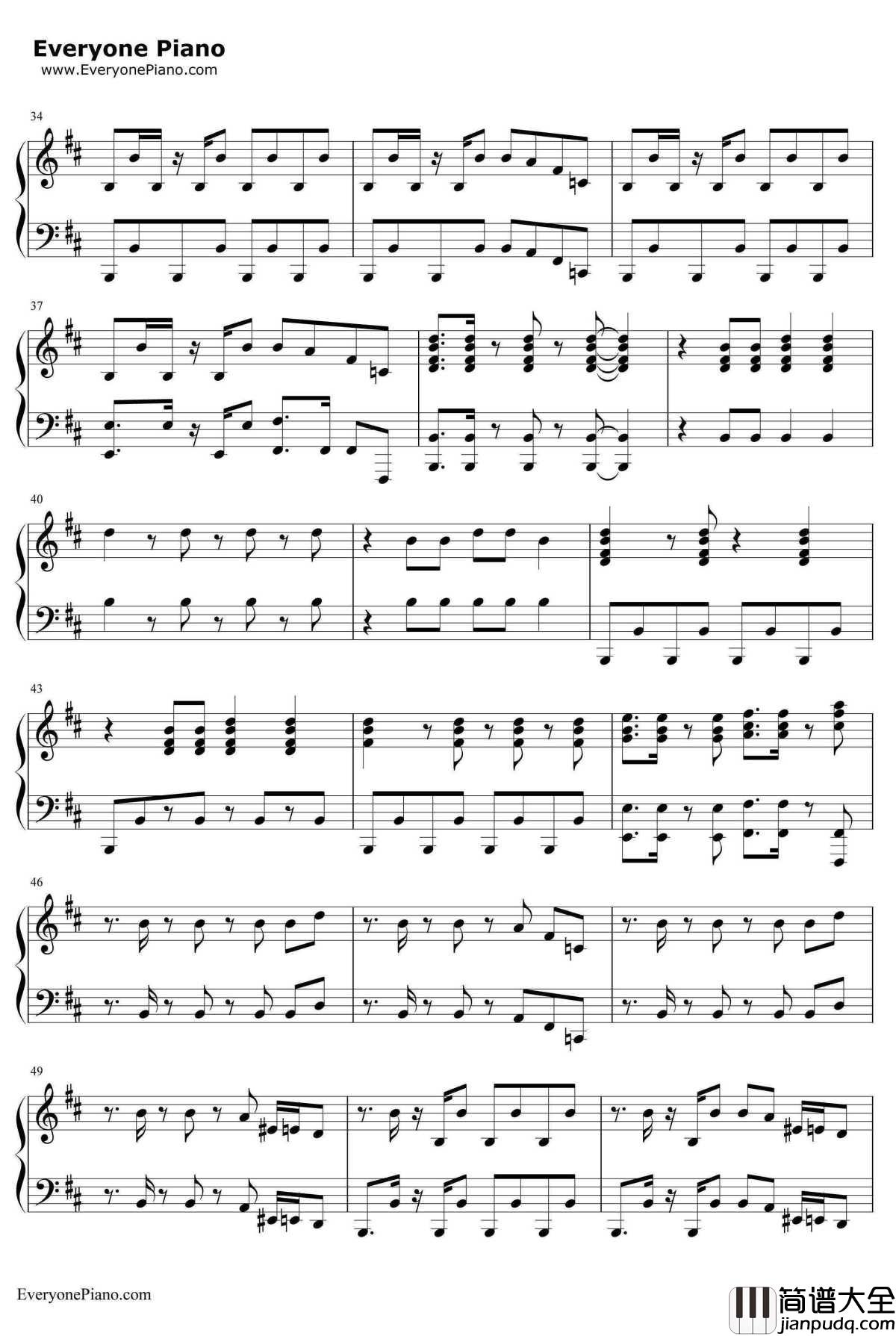 神曲钢琴谱_朴载相PSY_江南style_GangnamStyle