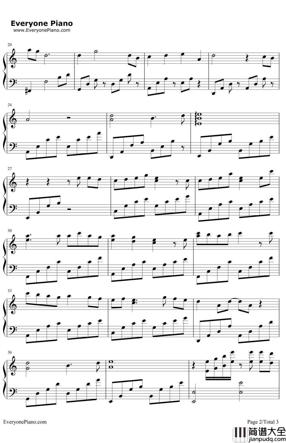 看淡钢琴谱_田馥甄_电视剧_一把青_片头曲