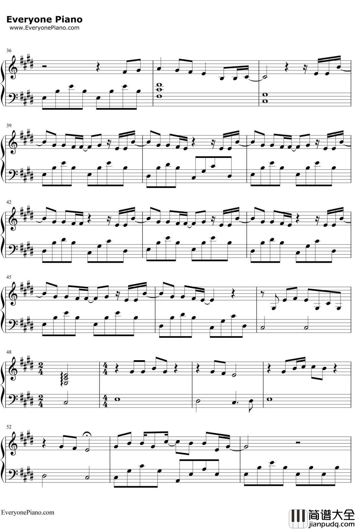 Skinny_Love钢琴谱_BonIver