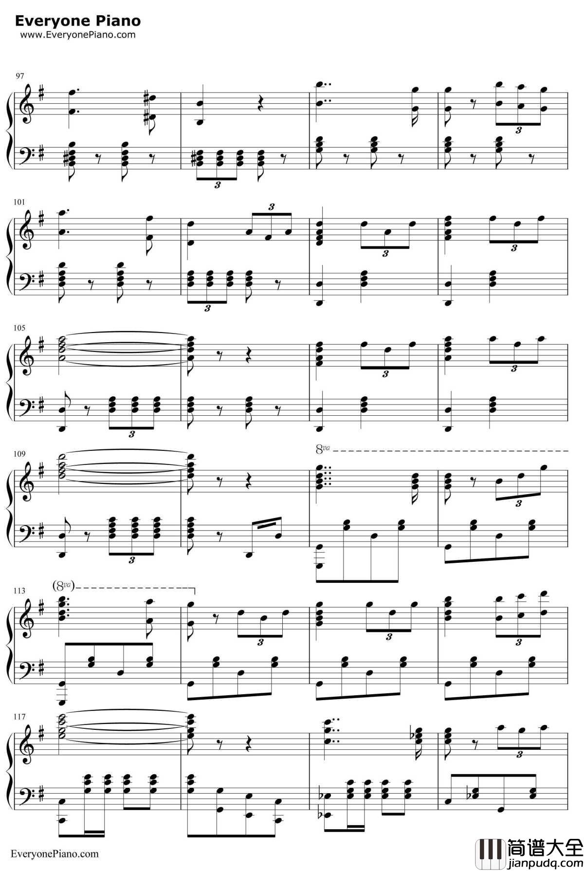 巴登威勒进行曲钢琴谱_GeorgFürst_德国军歌