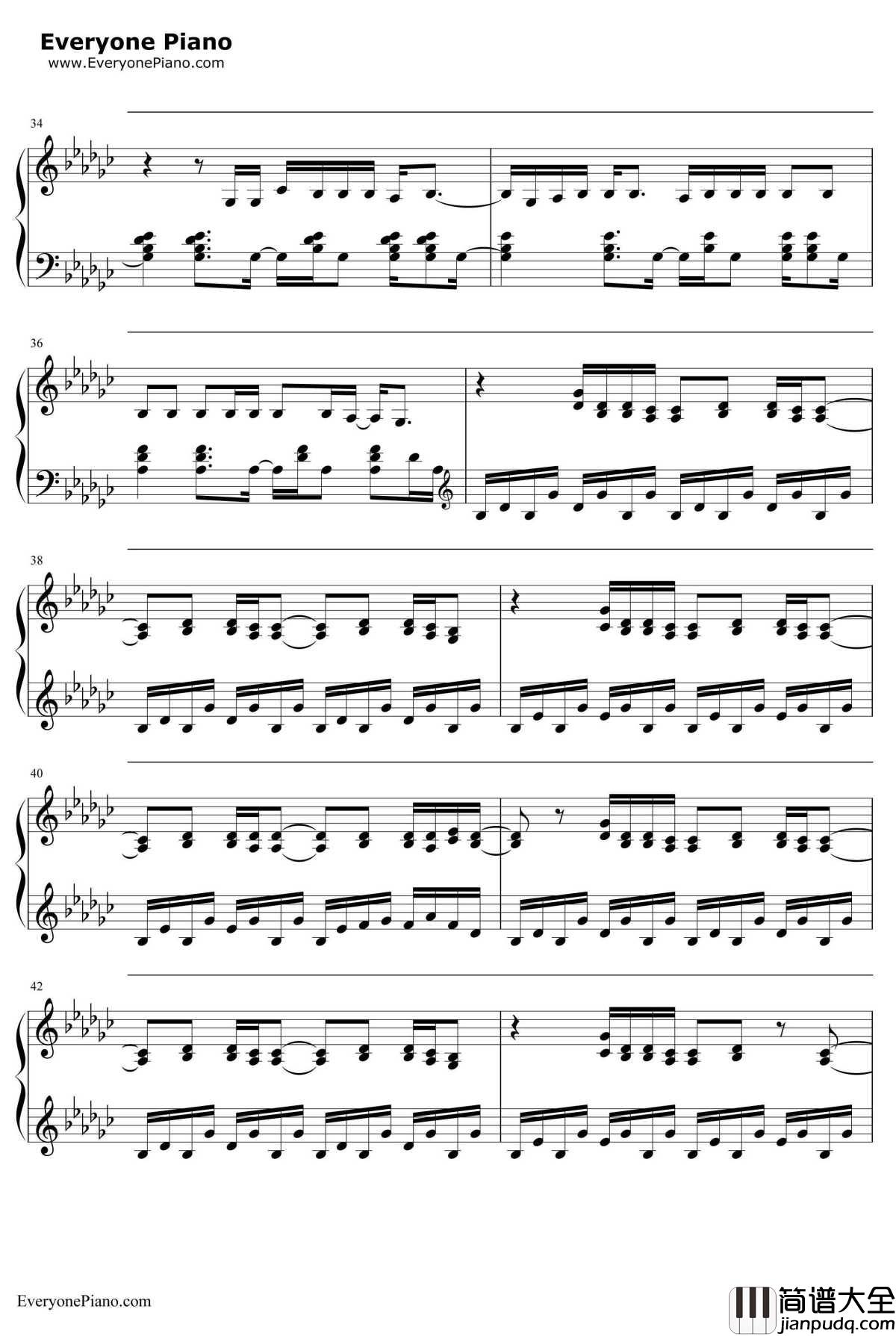 Everything_Has_Changed钢琴谱_TaylorSwift