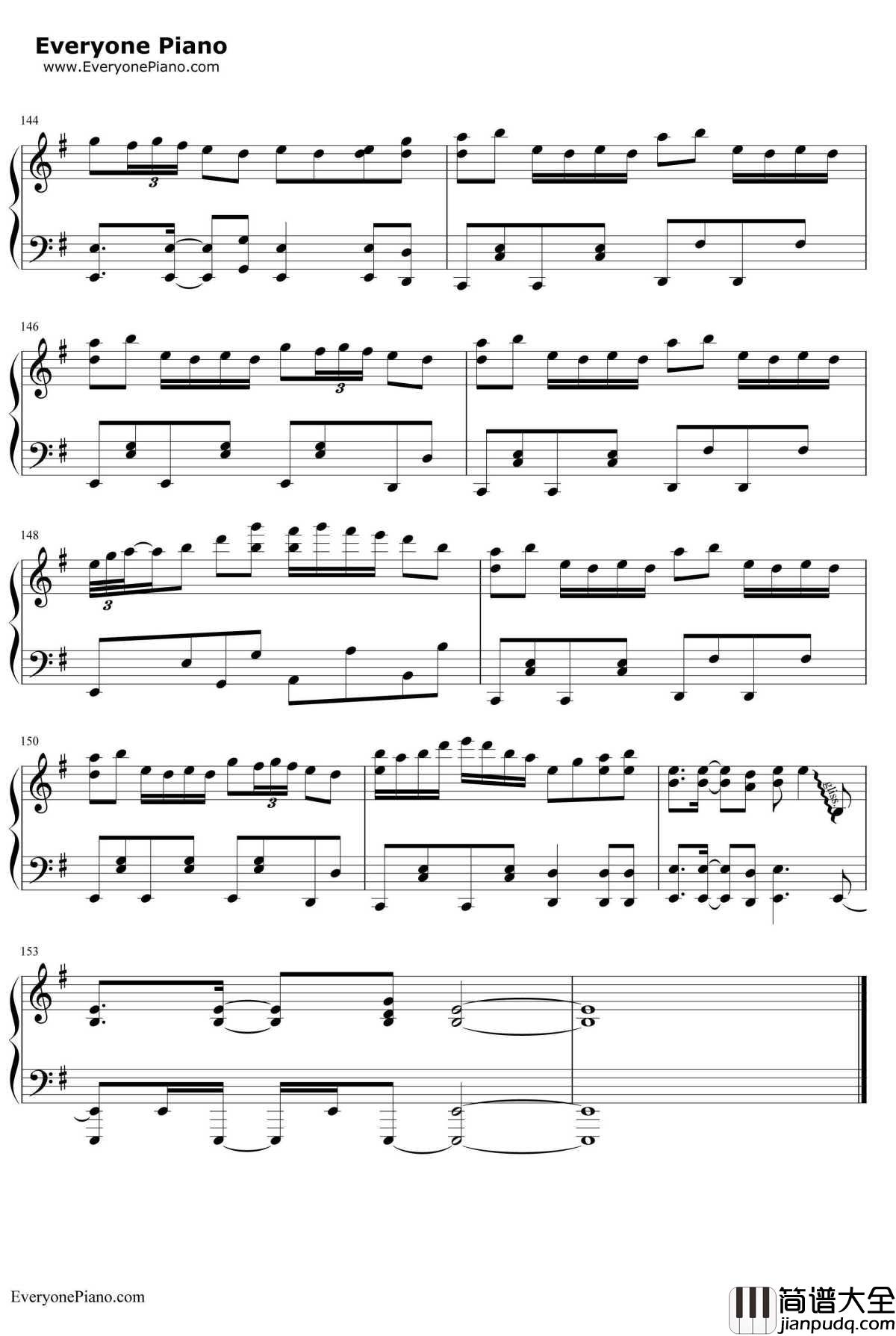 千本樱钢琴谱_触手猴版本_带力度版