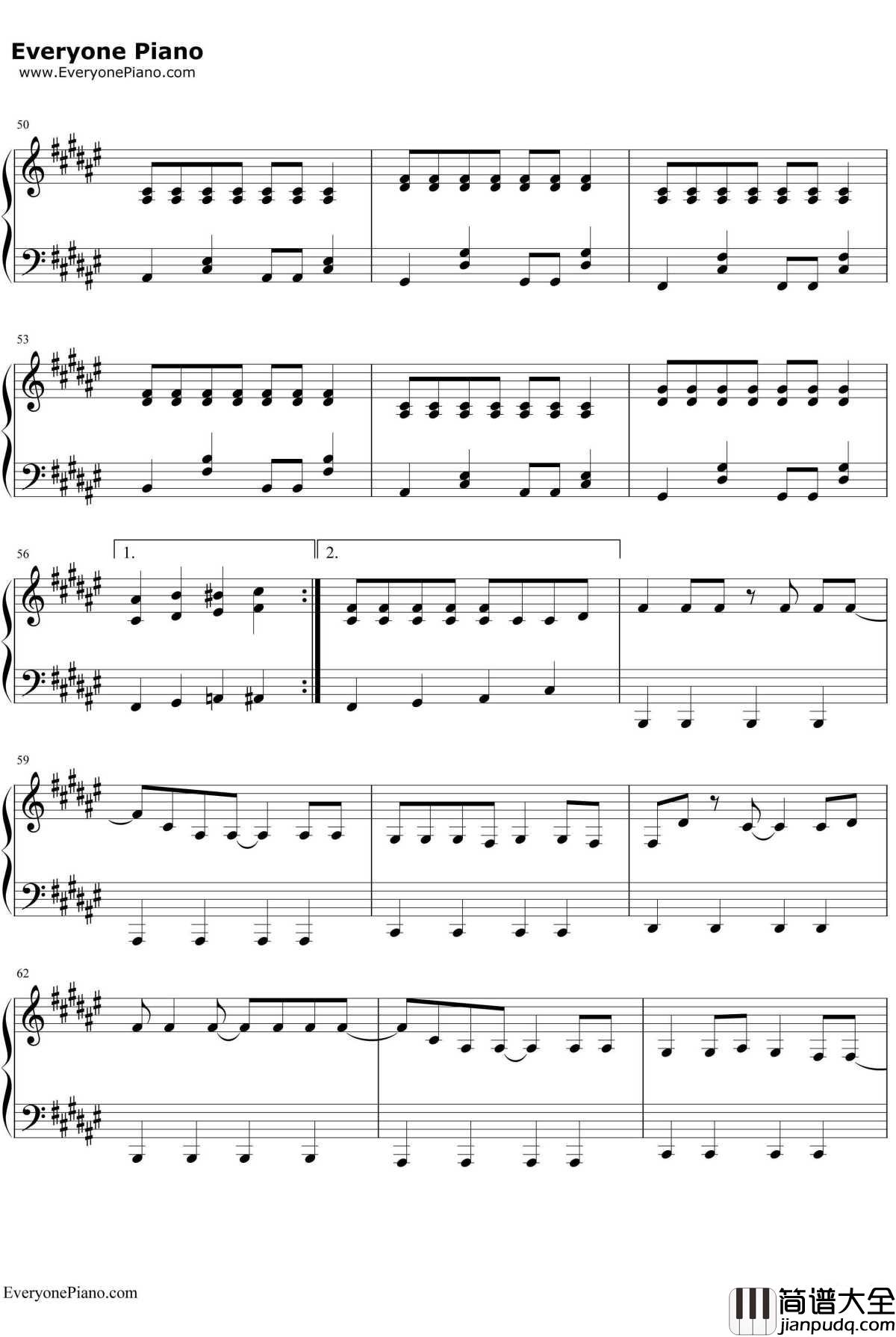 Calc.钢琴谱_初音ミク