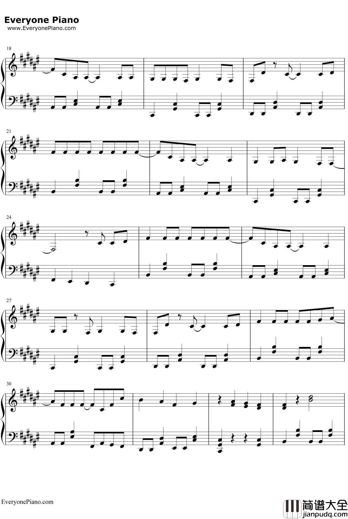 Calc.钢琴谱_初音ミク