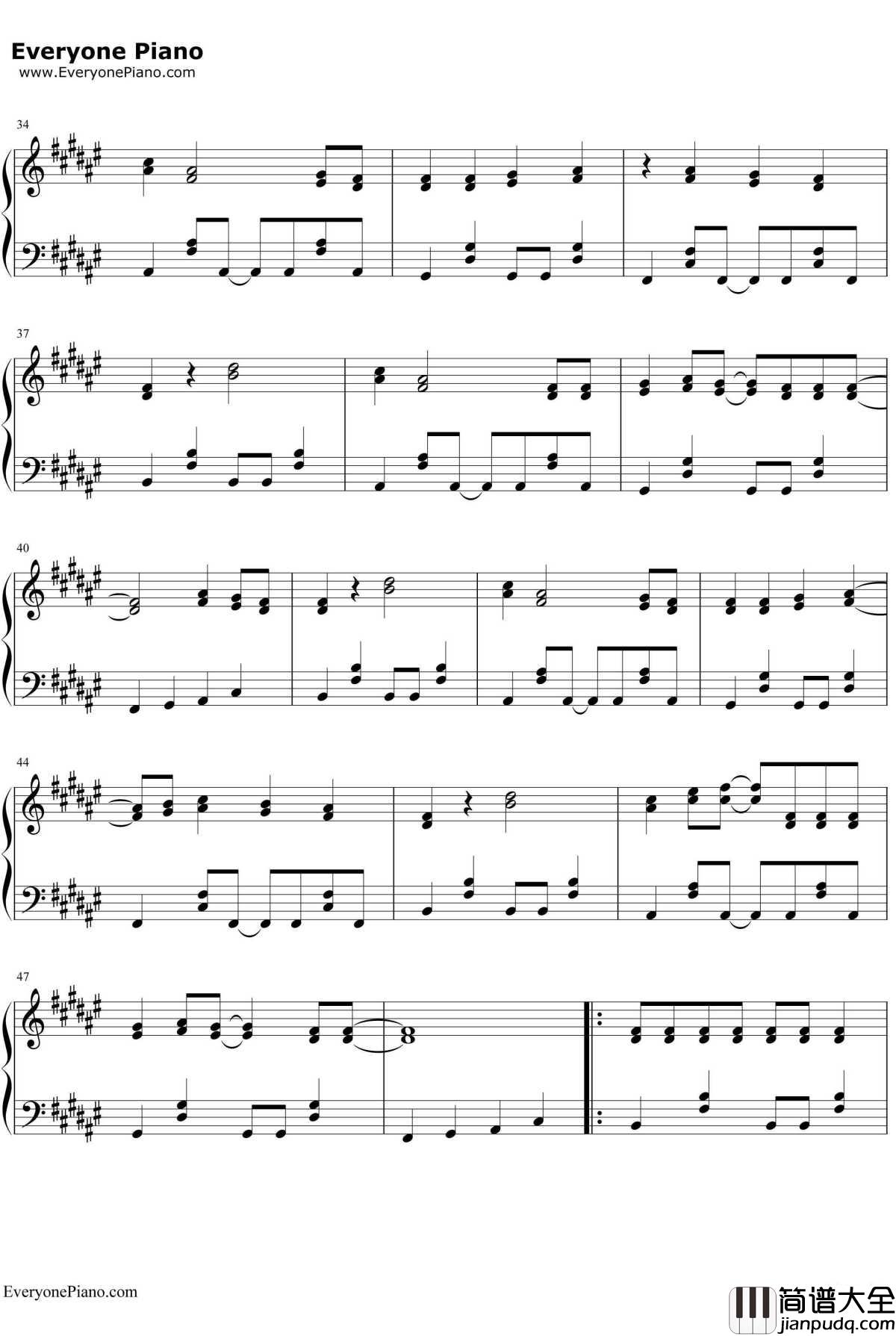 Calc.钢琴谱_初音ミク