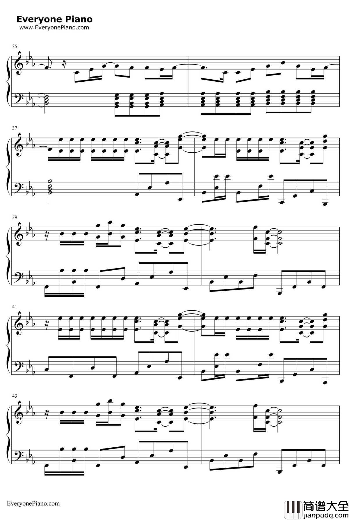 Superheroes钢琴谱_TheScript