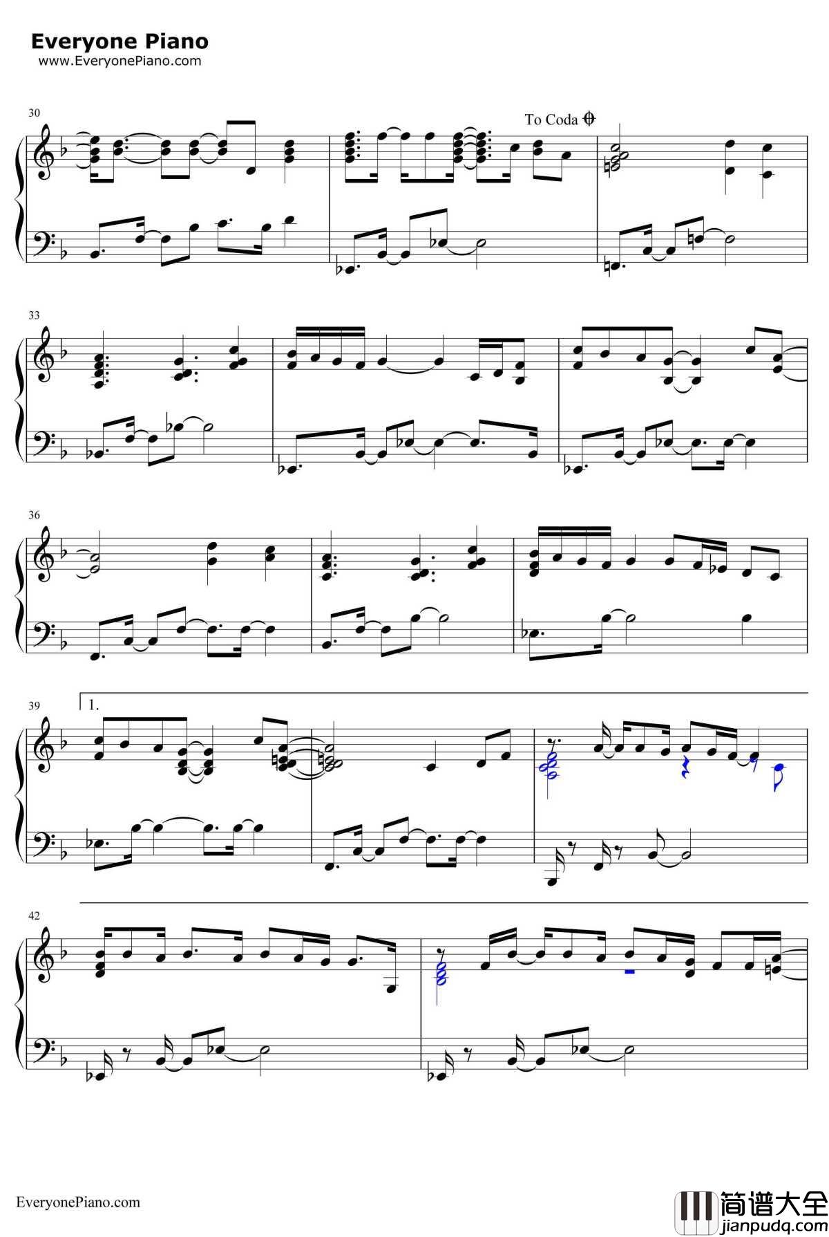 Ordinary_People钢琴谱_JohnLegend