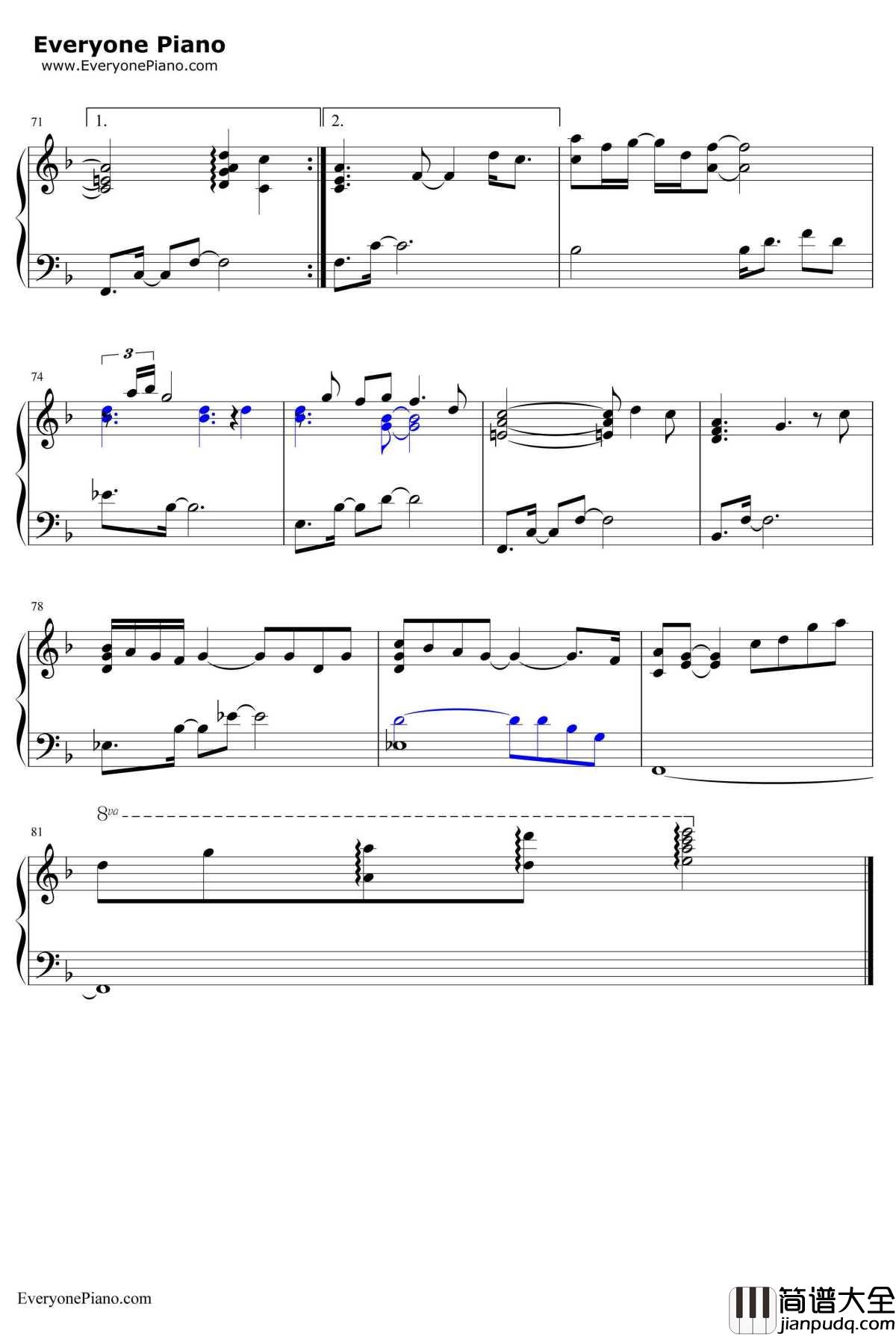 Ordinary_People钢琴谱_JohnLegend