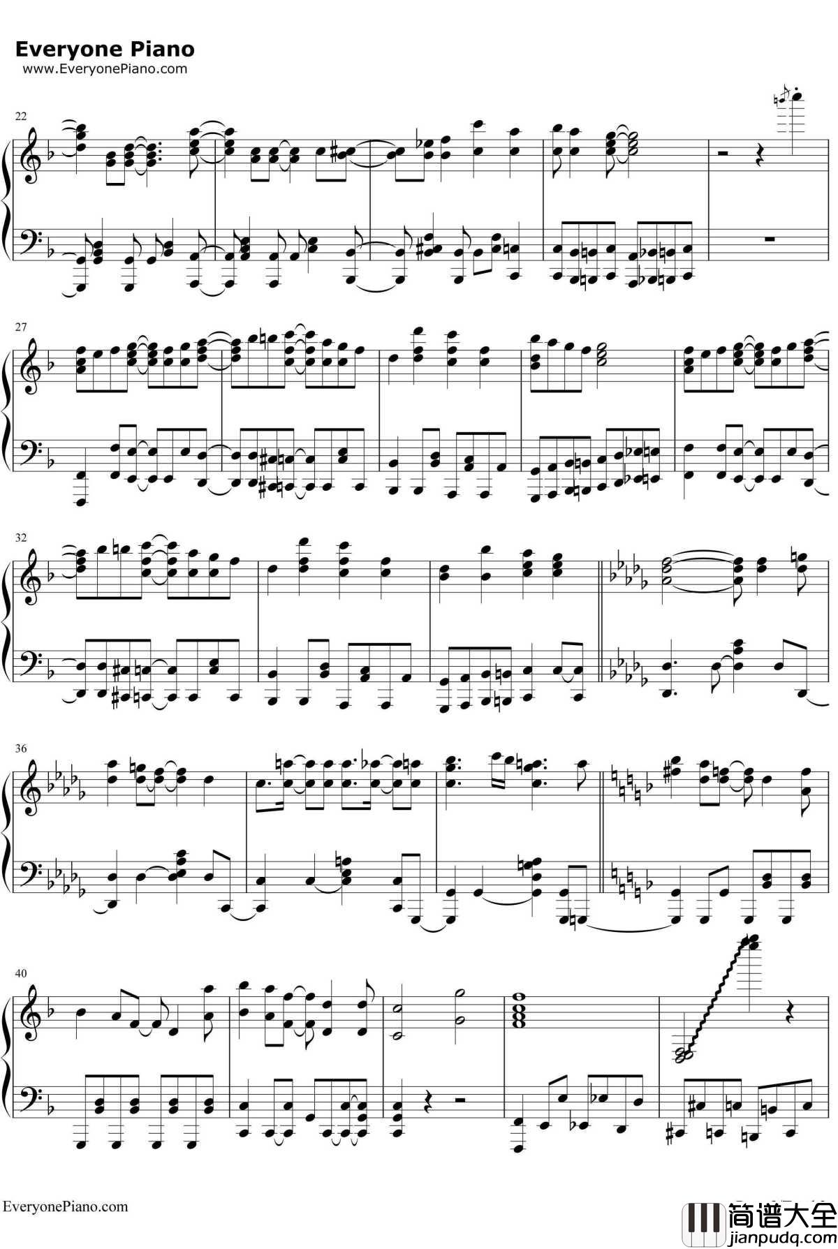 ようこそジャパリパークへ钢琴谱_动物Biscuits×PPP_兽娘动物园OP