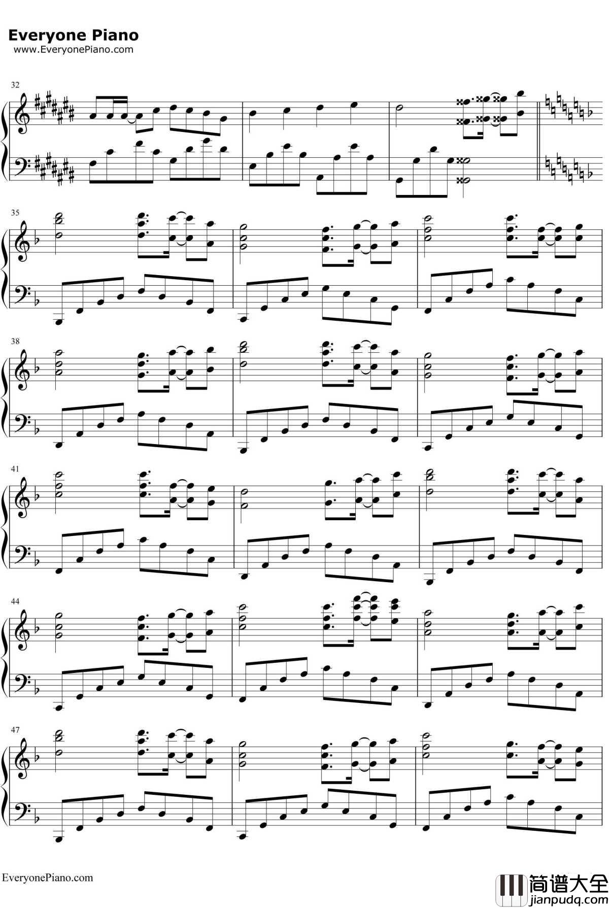 白石溪钢琴谱_洛天依乐正绫