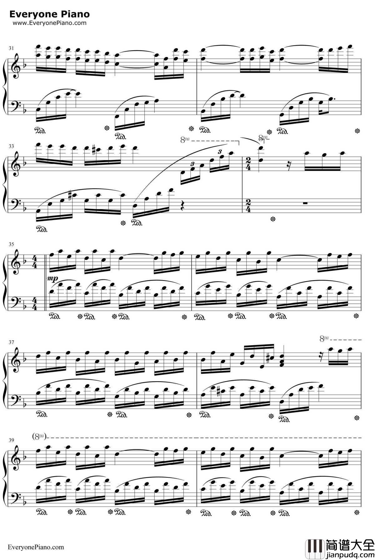 亲亲宝贝钢琴谱_理查德•克莱德曼_CorazonDeNino_克莱德曼