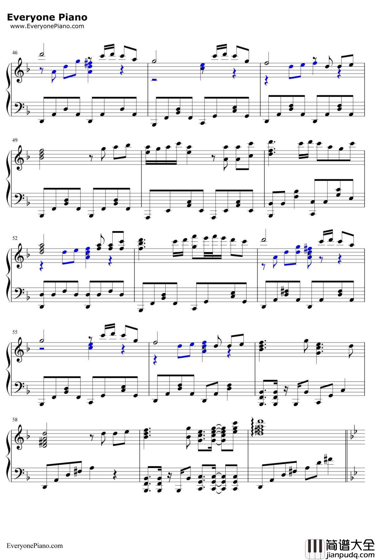 神々が恋した幻想郷钢琴谱_东方Project_众神眷恋的幻想乡_东方Project