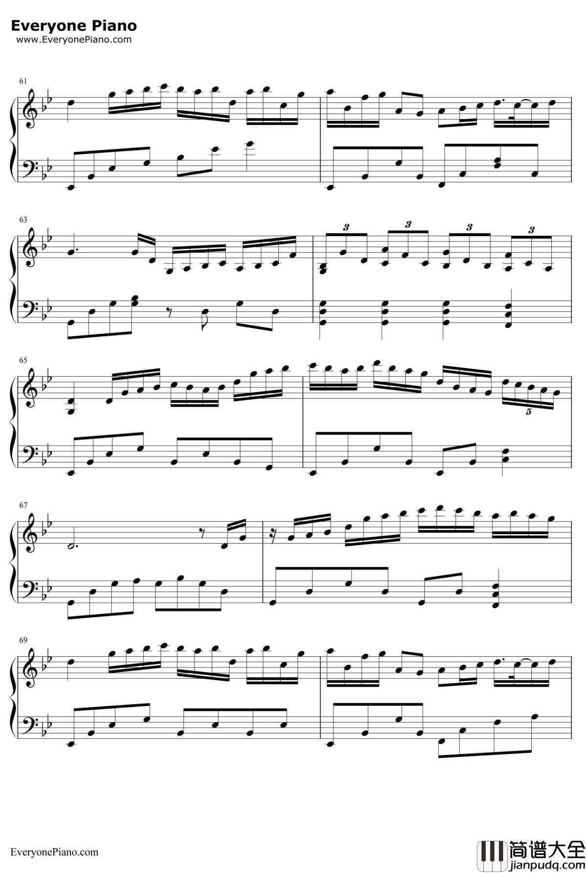 神々が恋した幻想郷钢琴谱_东方Project_众神眷恋的幻想乡_东方Project