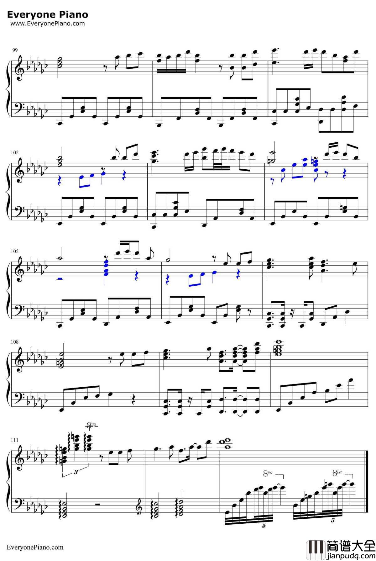 神々が恋した幻想郷钢琴谱_东方Project_众神眷恋的幻想乡_东方Project