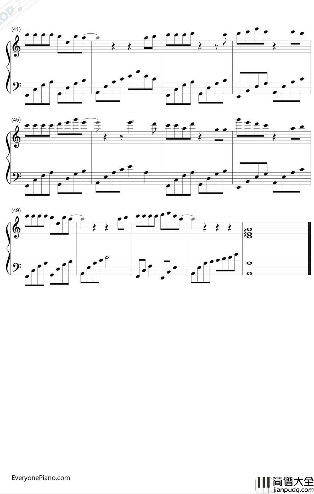 林中鸟钢琴谱_葛林