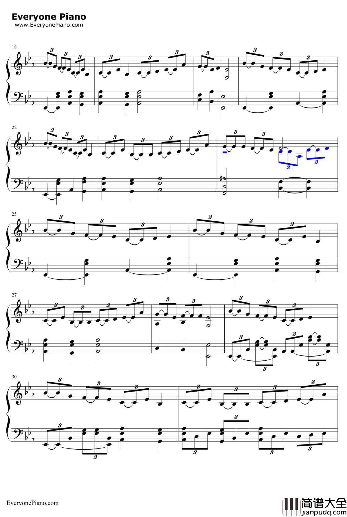 宾克斯的美酒钢琴谱_田中公平_白十字海贼王自由之歌