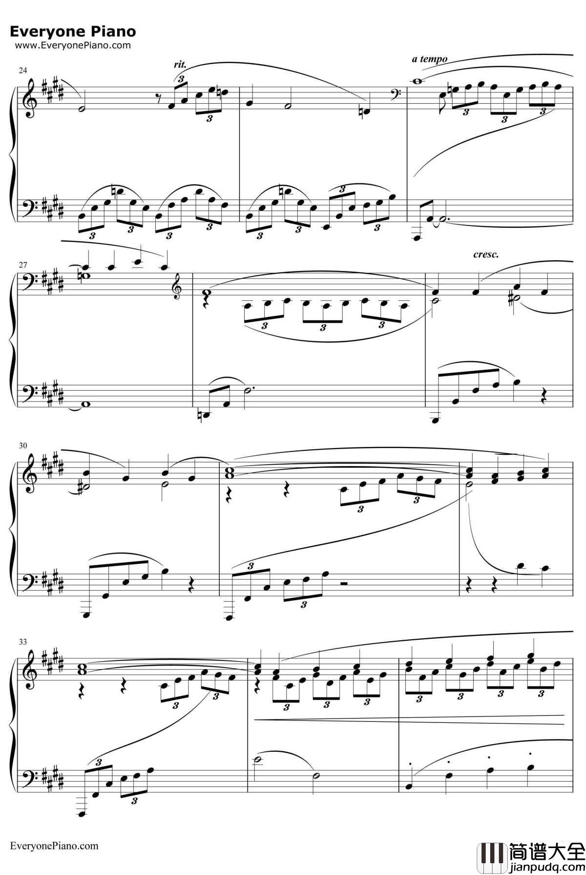 ArabesqueNo.1钢琴谱_ClaudeDebussy　