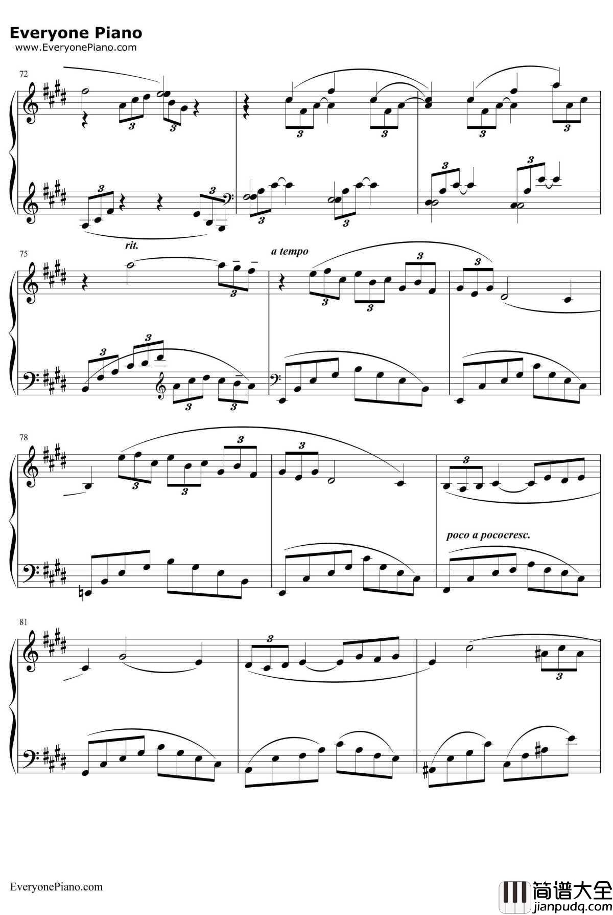 ArabesqueNo.1钢琴谱_ClaudeDebussy　