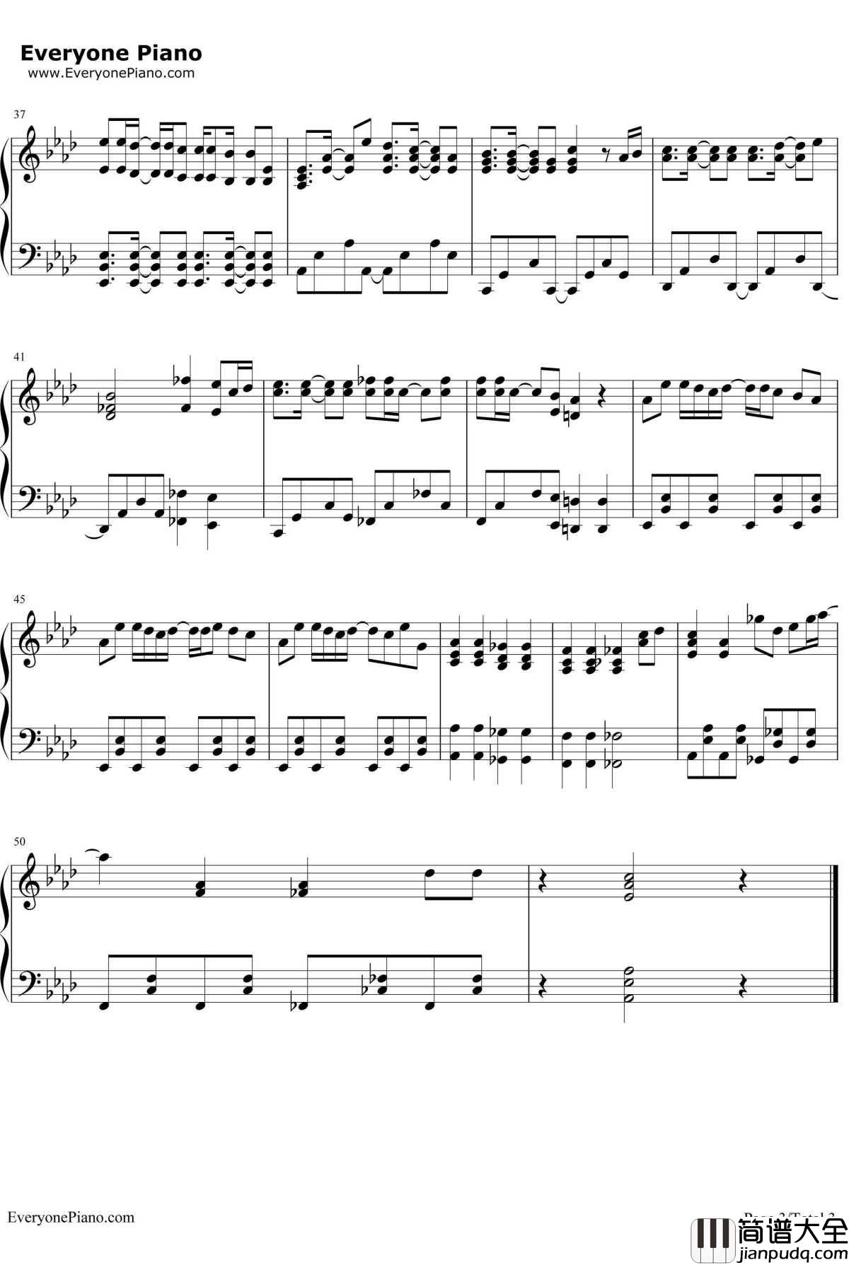 青空のラプソディ钢琴谱_Fhána__小林家的妹抖龙_OP