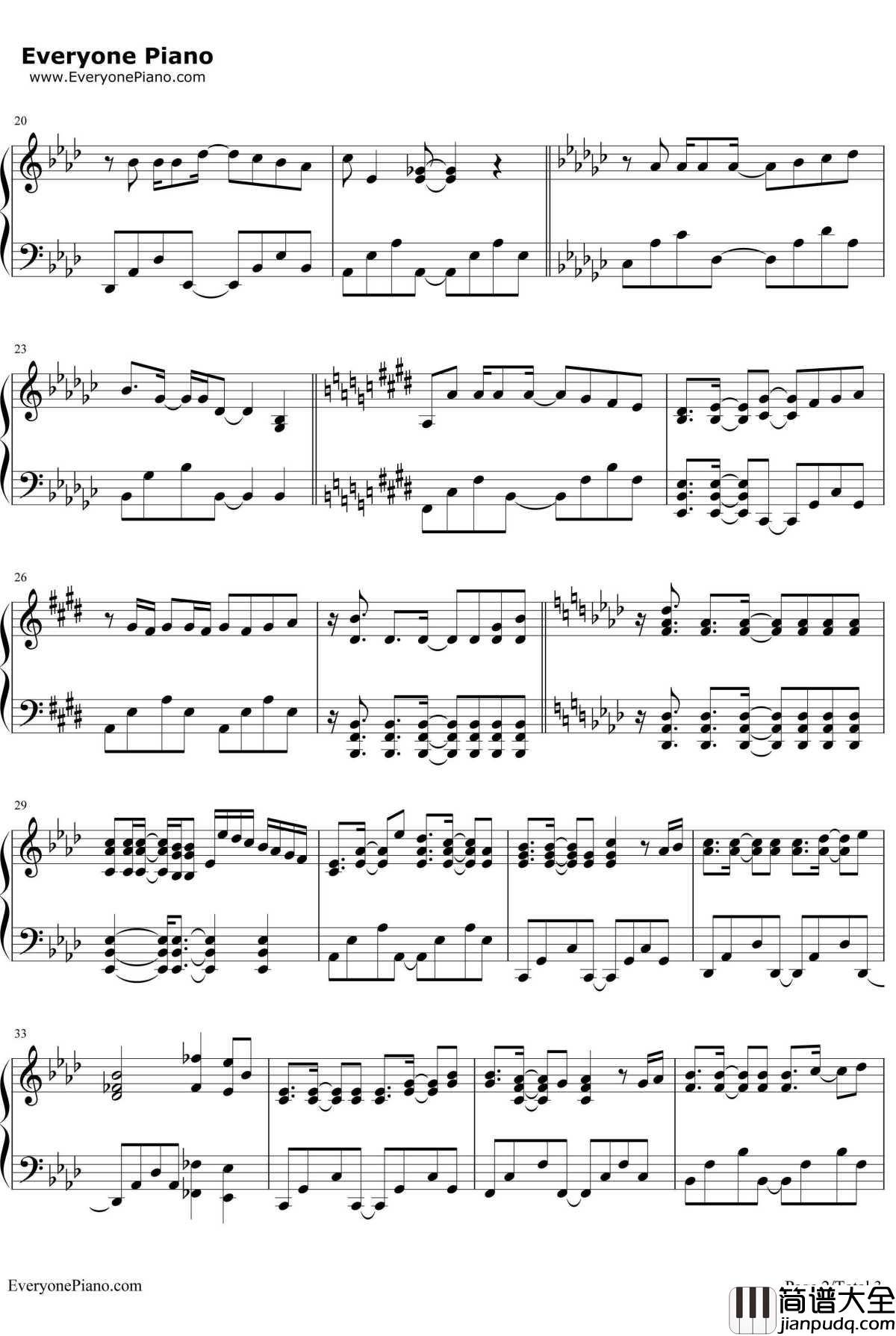 青空のラプソディ钢琴谱_Fhána__小林家的妹抖龙_OP