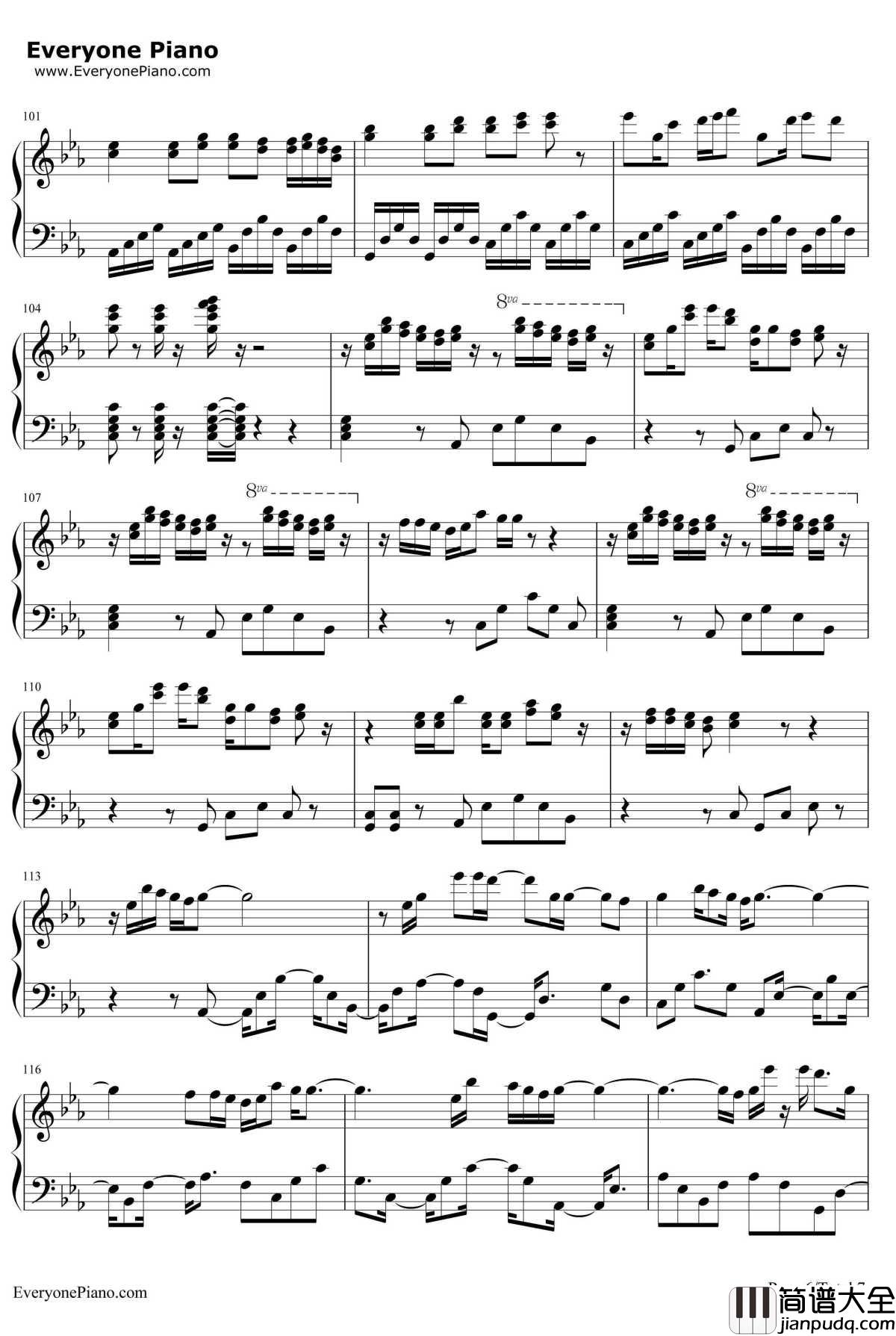 夕日坂钢琴谱_初音未来初音ミク