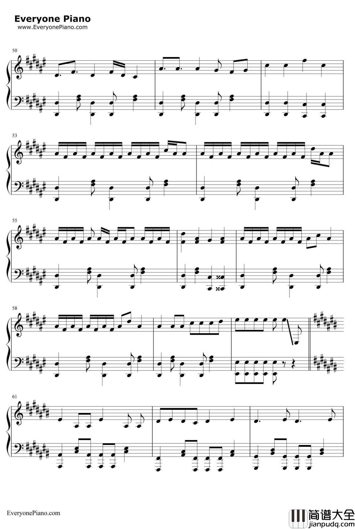 世界终结·舞厅钢琴谱_初音ミク巡音ルカ_ワールズエンド·ダンスホール